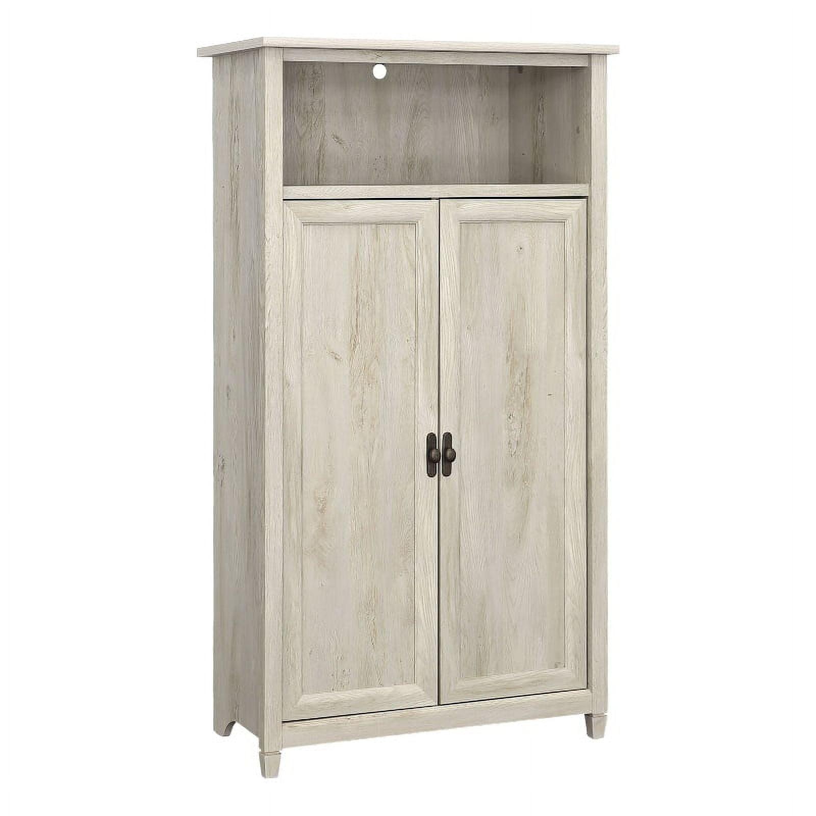 Sauder Edge Water 2 Door Storage Cabinet Chalked Chestnut