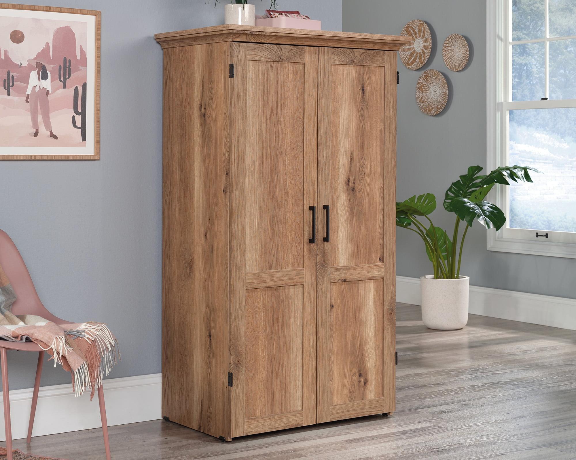 Sauder Engineered Wood Multi-Purpose Armoire in Timber Oak Finish
