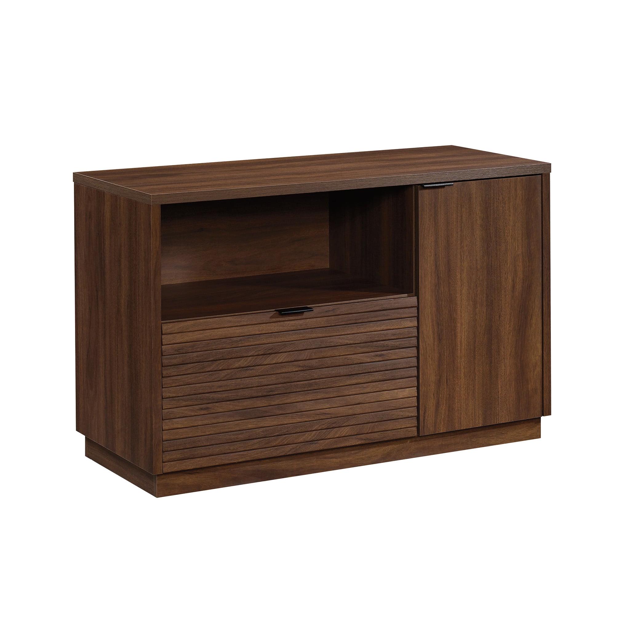 Englewood Spiced Mahogany Lateral File Credenza with Adjustable Shelf