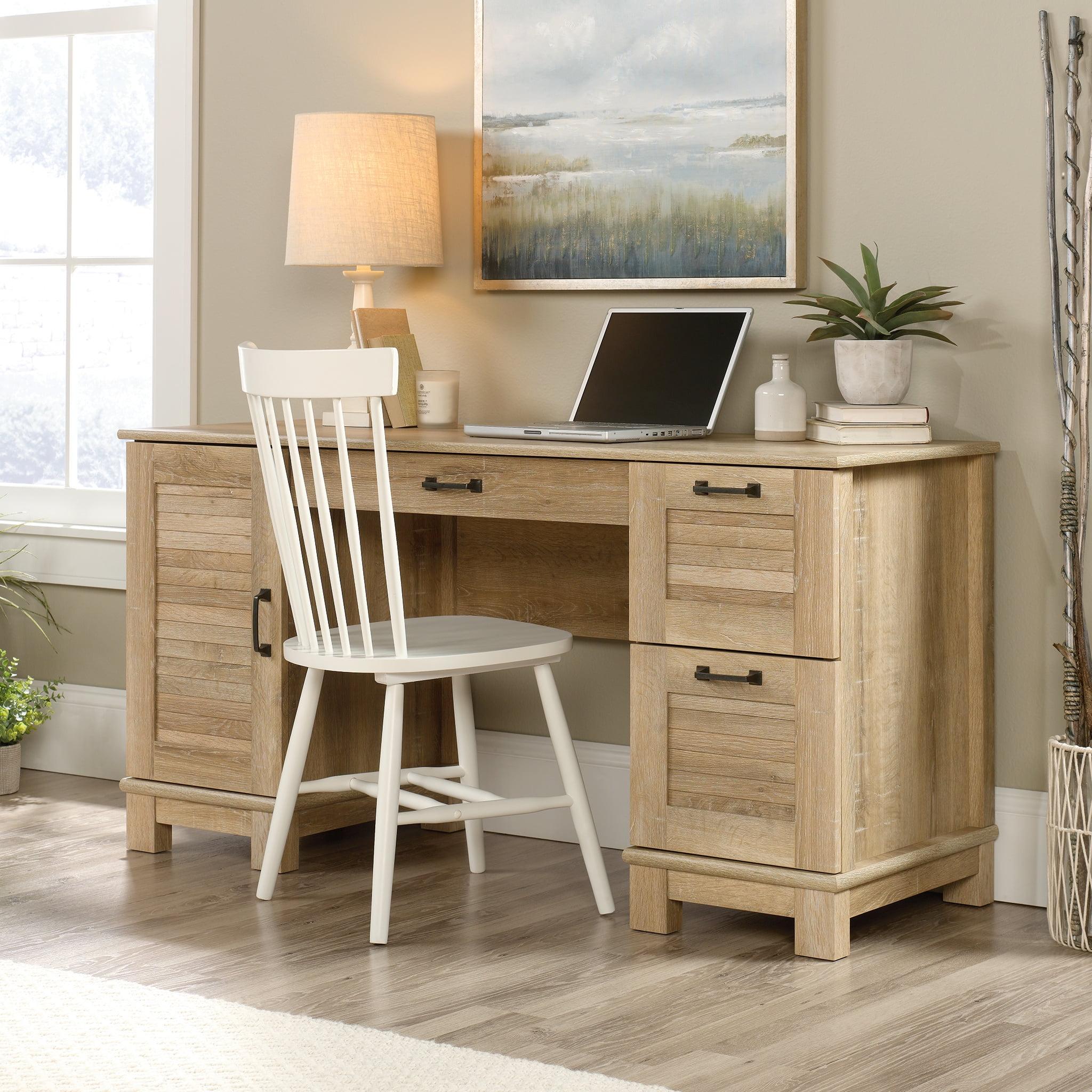 Orchard Oak Double Pedestal Desk with Storage