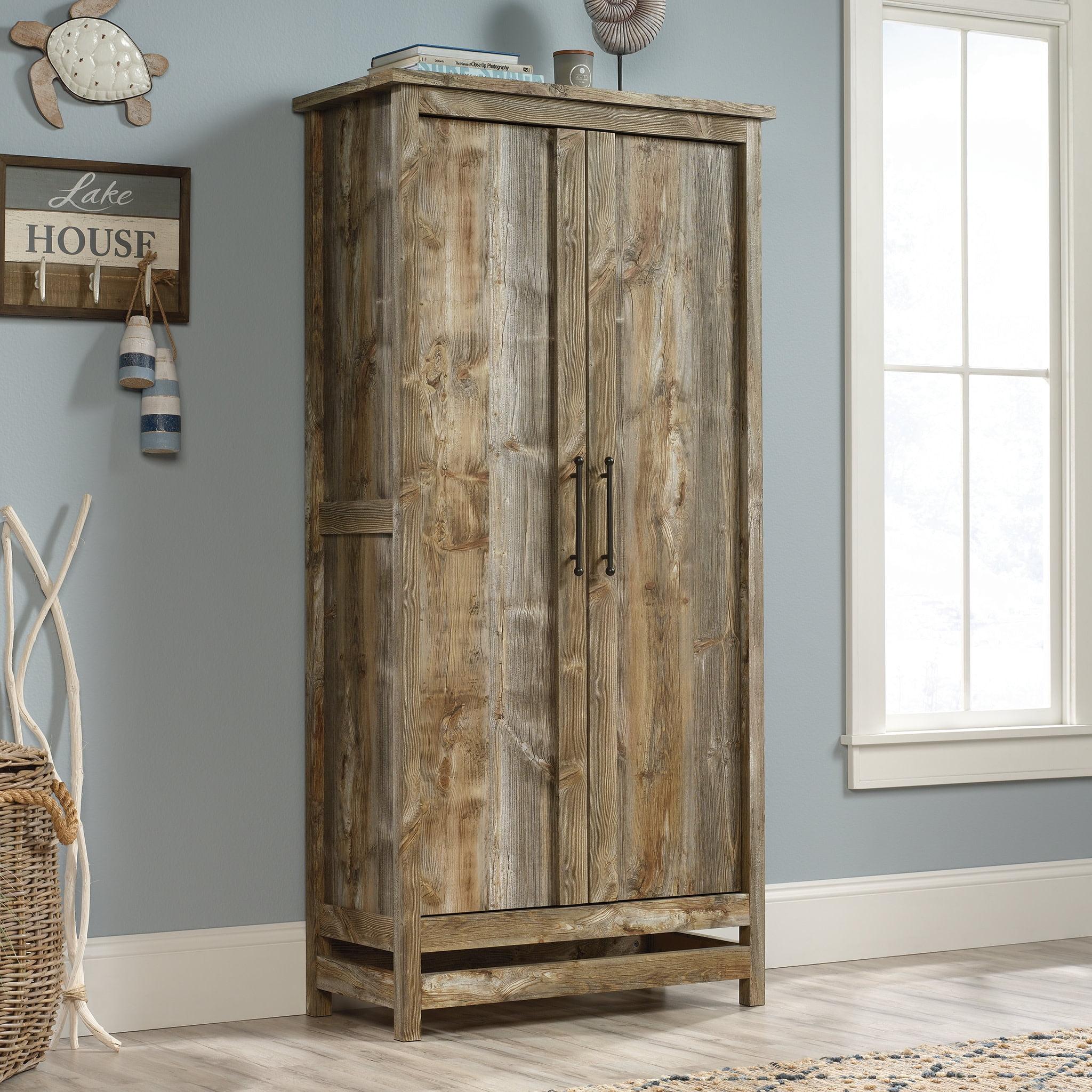 Rustic Cedar 72" Freestanding Storage Cabinet with Adjustable Shelves