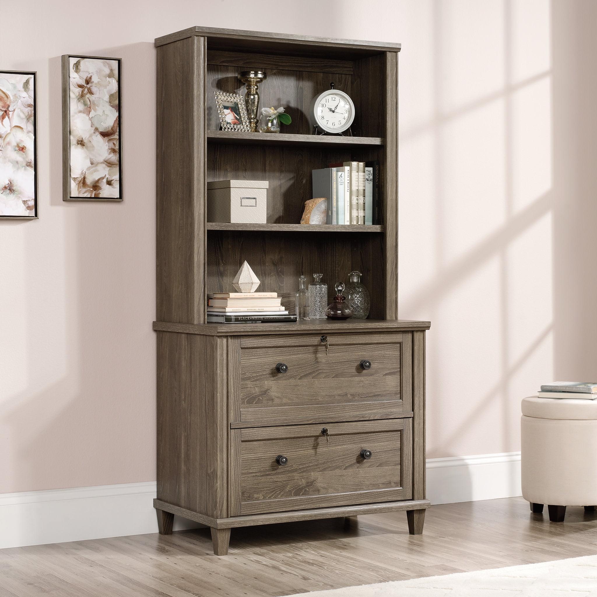 Sauder Hammond Library Bookcase Hutch, Emery Oak Finish