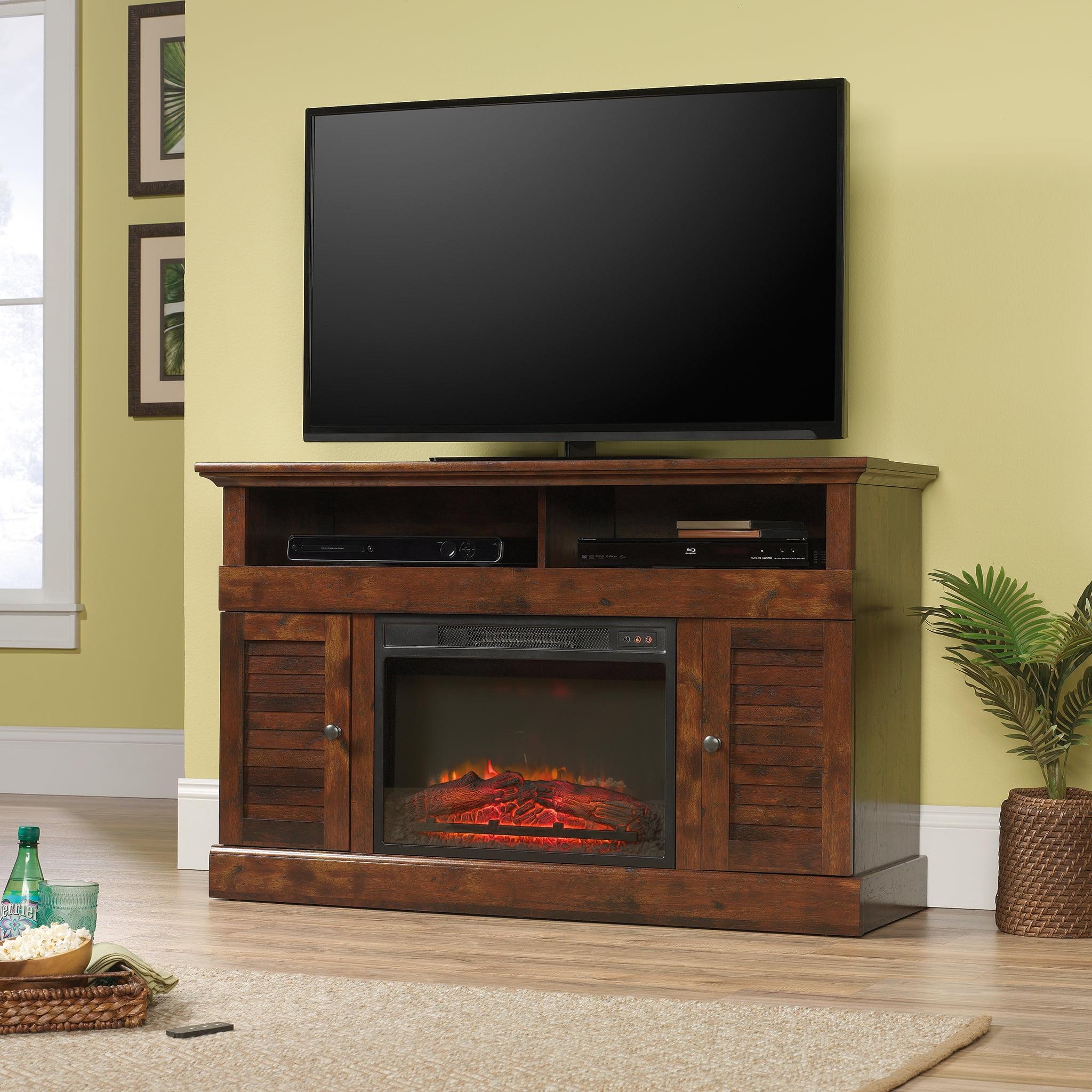Sauder Harbor View 52" Fireplace TV Stand in Curado Cherry (TV's up to 60")