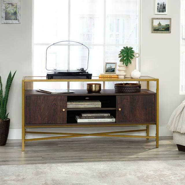Sauder Harper Heights TV Stand For TVs up to 55", Rich Walnut Finish