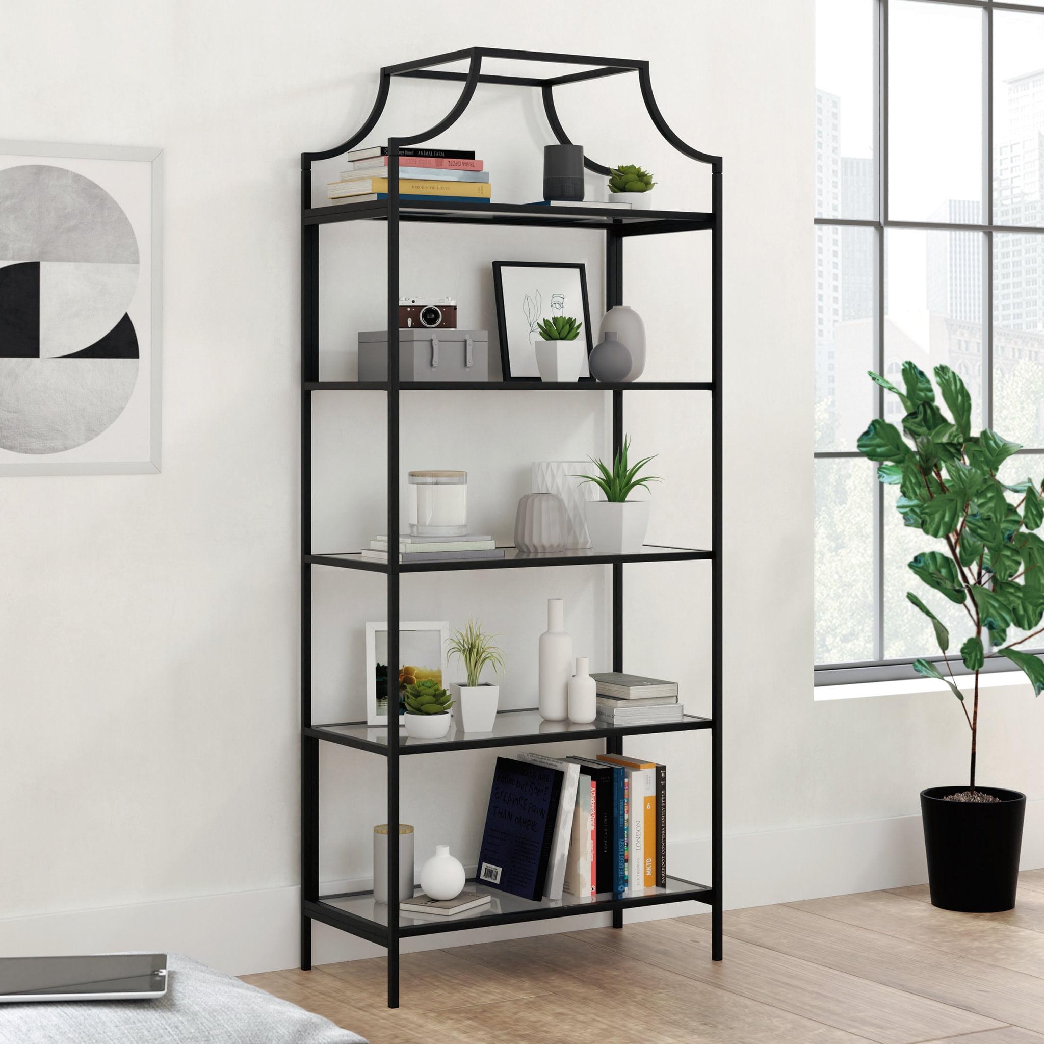 71" Harvey Park Bookcase Black - Sauder