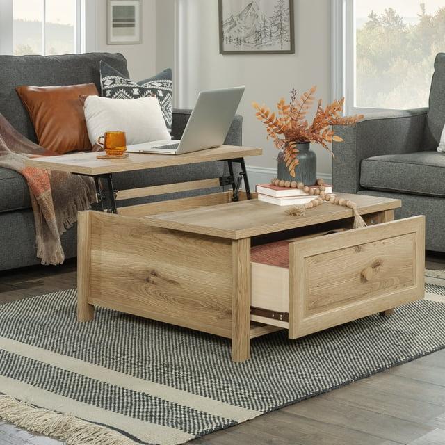Sauder Hillmont Farm Lift-Top Engineered Wood Coffee Table in Timber Oak