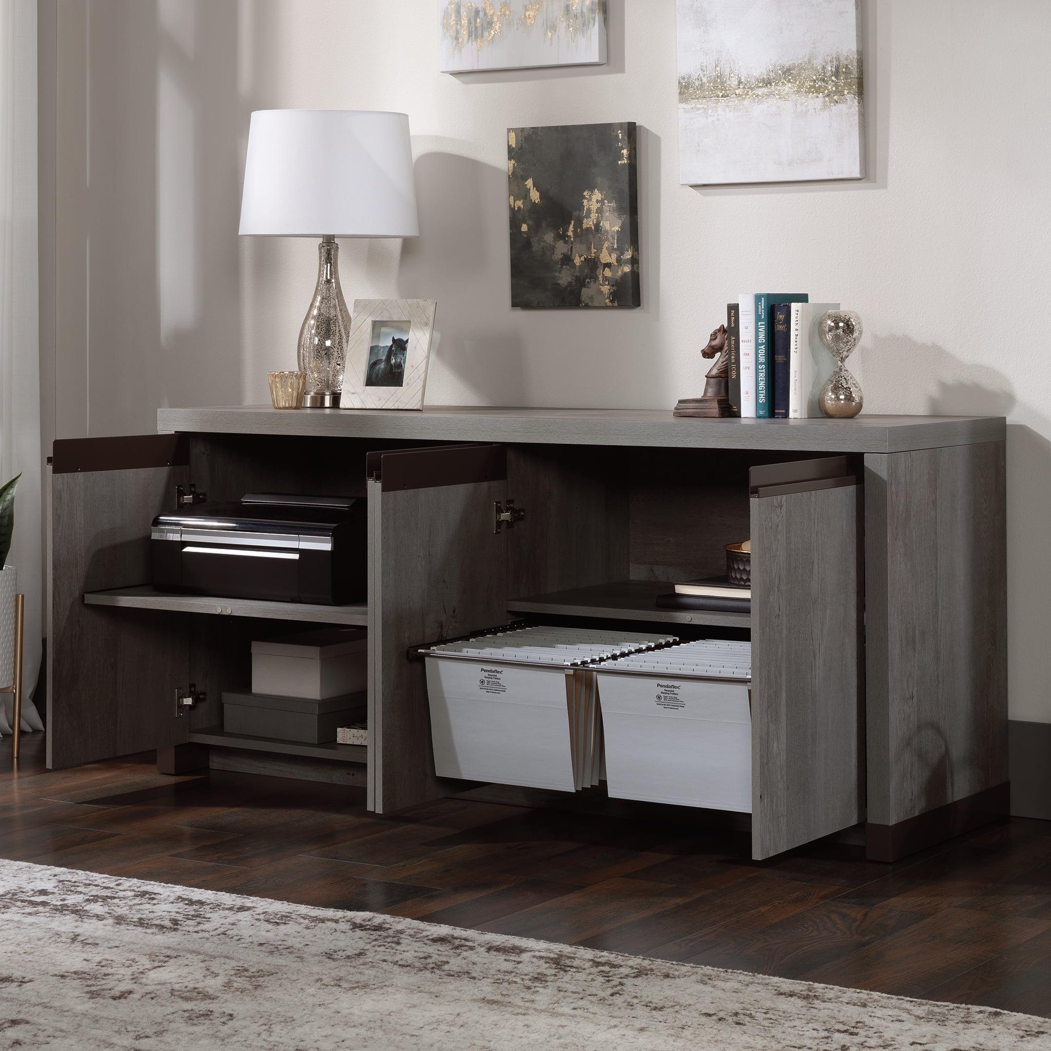 Mystic Oak Large Credenza with Adjustable Shelves