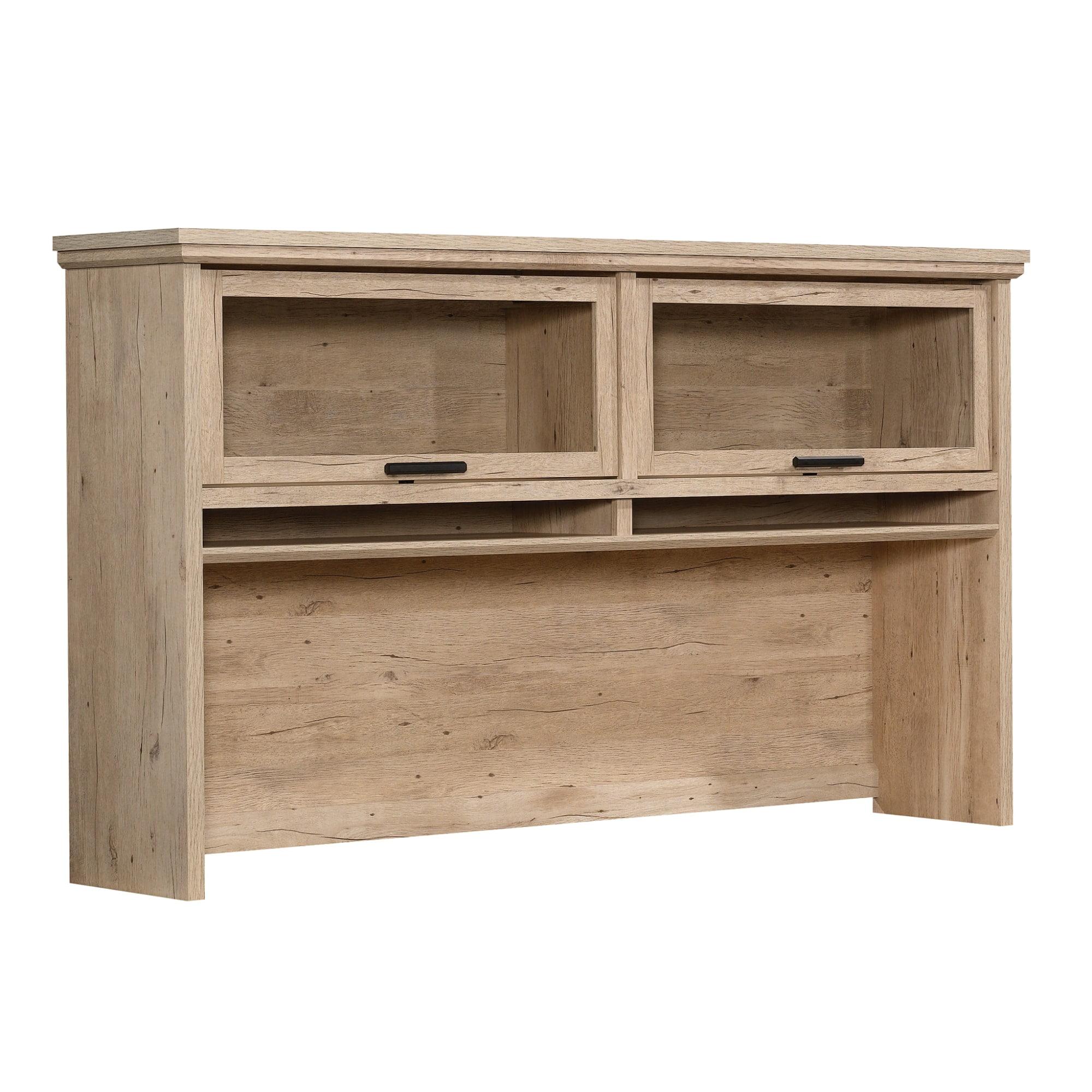 Prime Oak 72" Desk Hutch with Glass Doors