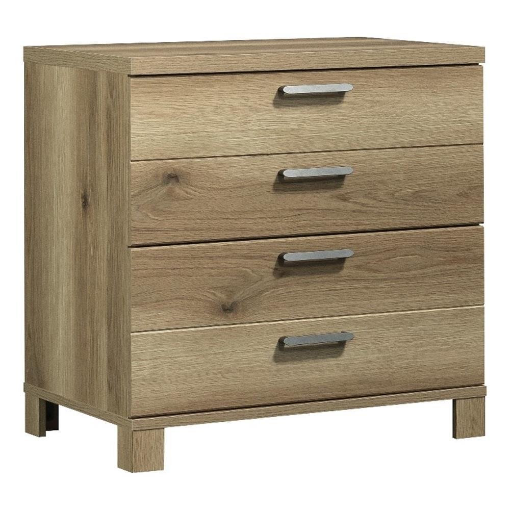 Timber Oak 2-Drawer Lockable Lateral File Cabinet