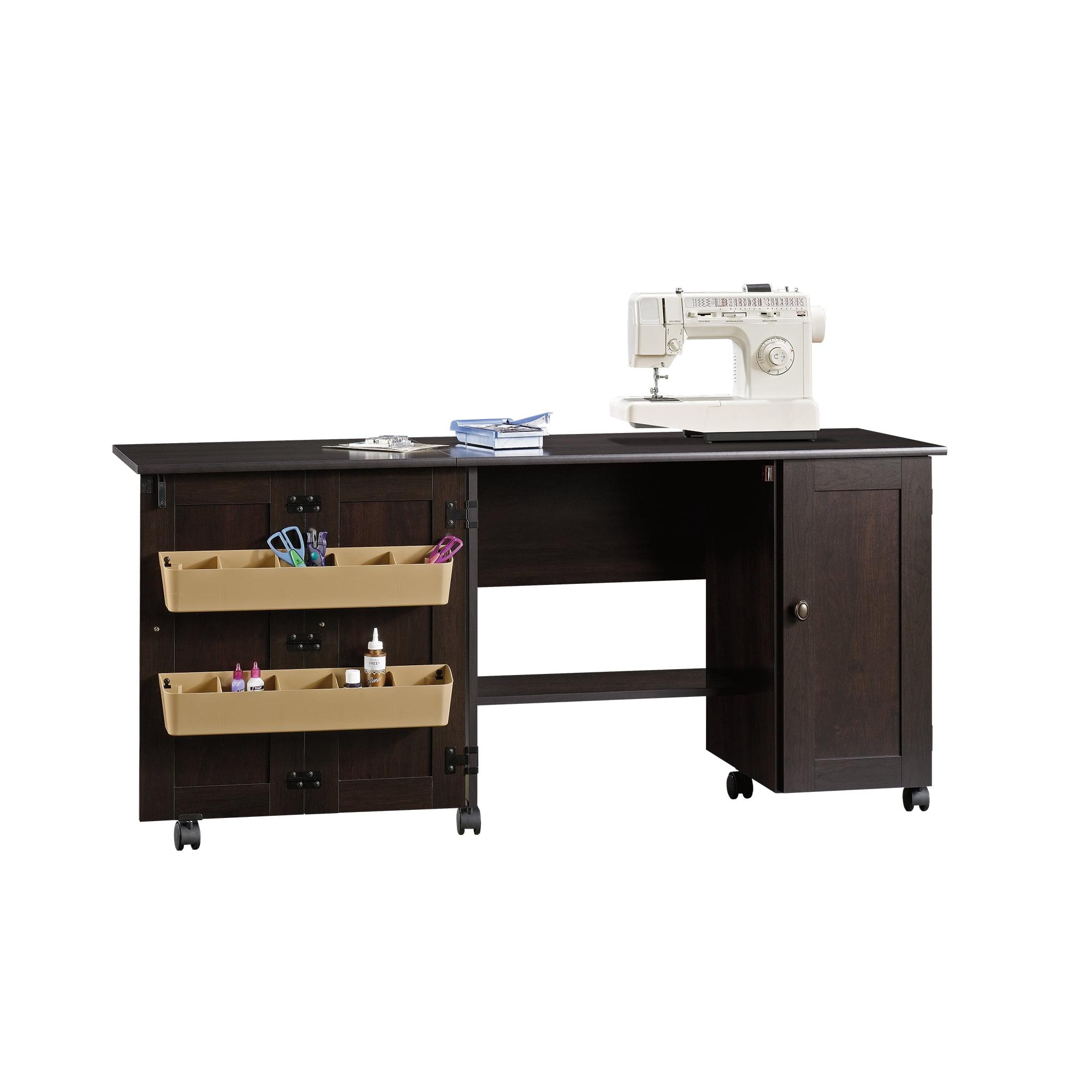 Sauder Sewing/Craft Cart, Cinnamon Cherry Finish