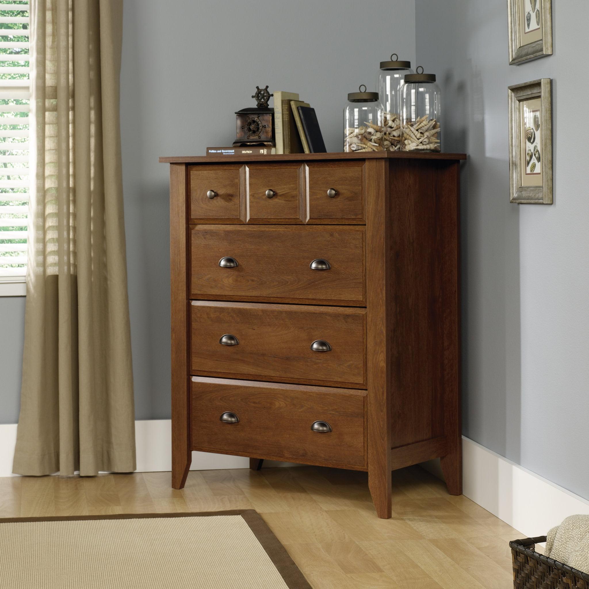 Sauder Shoal Creek 4-Drawer Dresser, Oiled Oak Finish