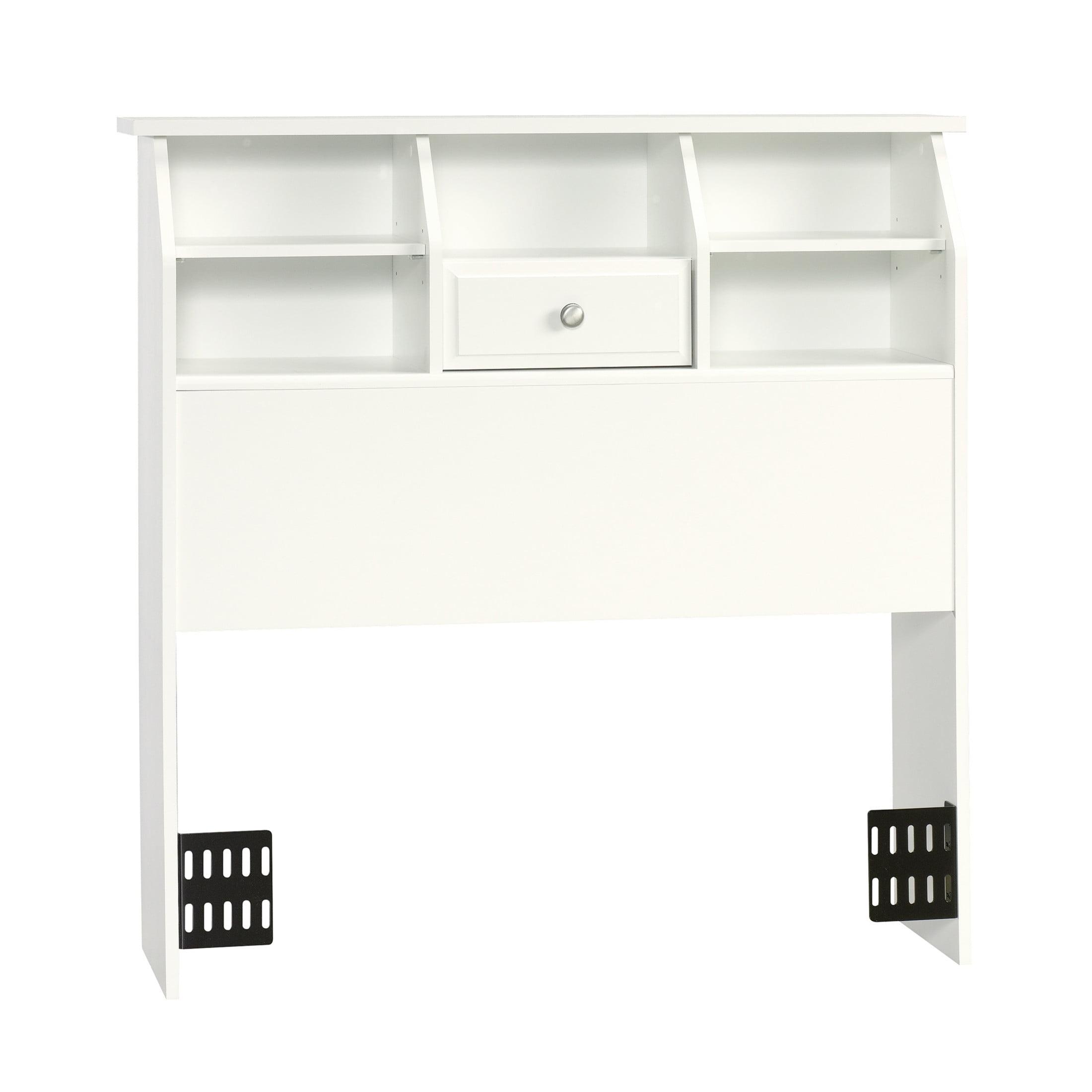 Sauder Shoal Creek Twin Bookcase Headboard, White Finish