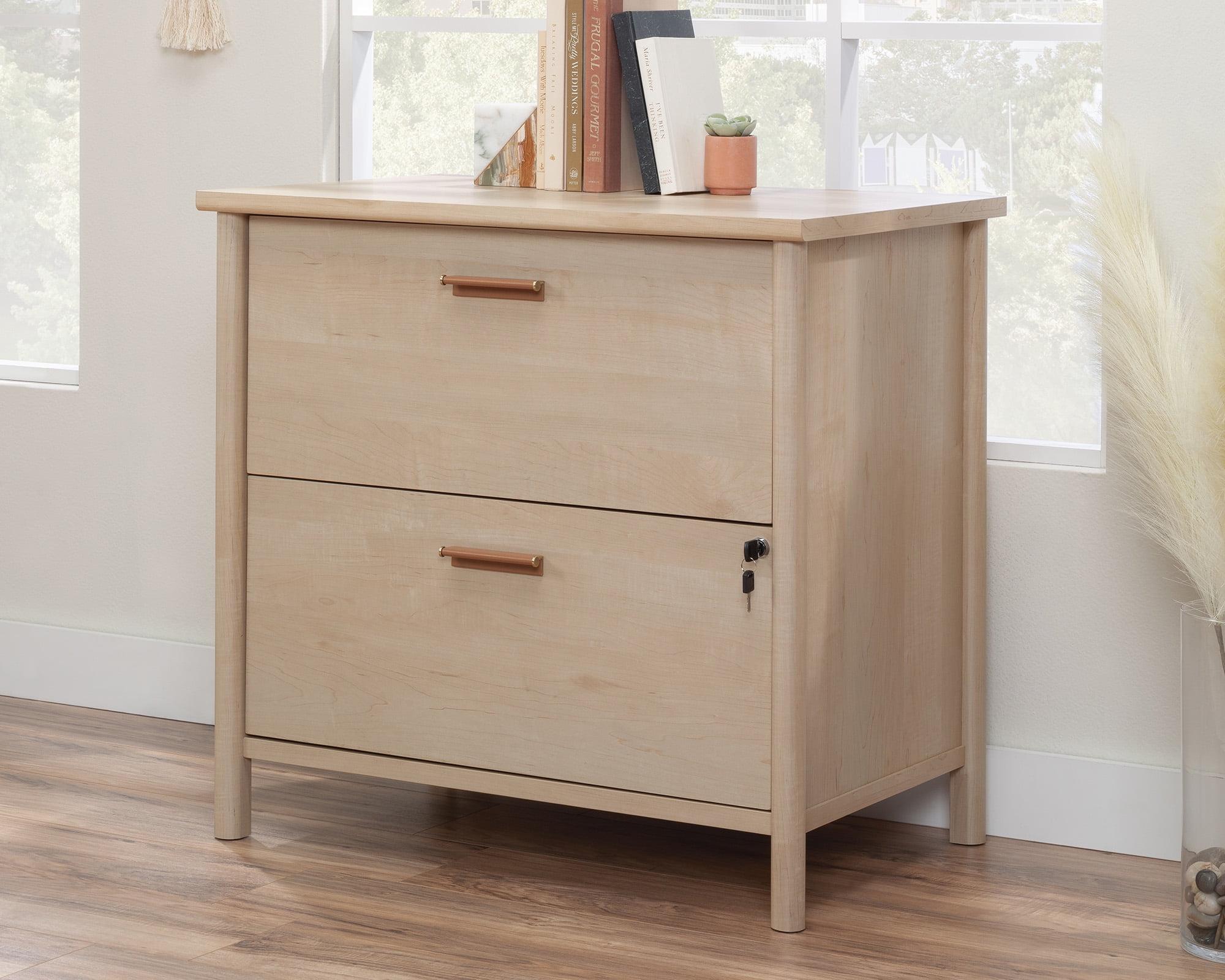 Whitaker Point 2 Drawer Lateral File Natural Maple - Sauder: Home Office, MDF, Metal Hardware