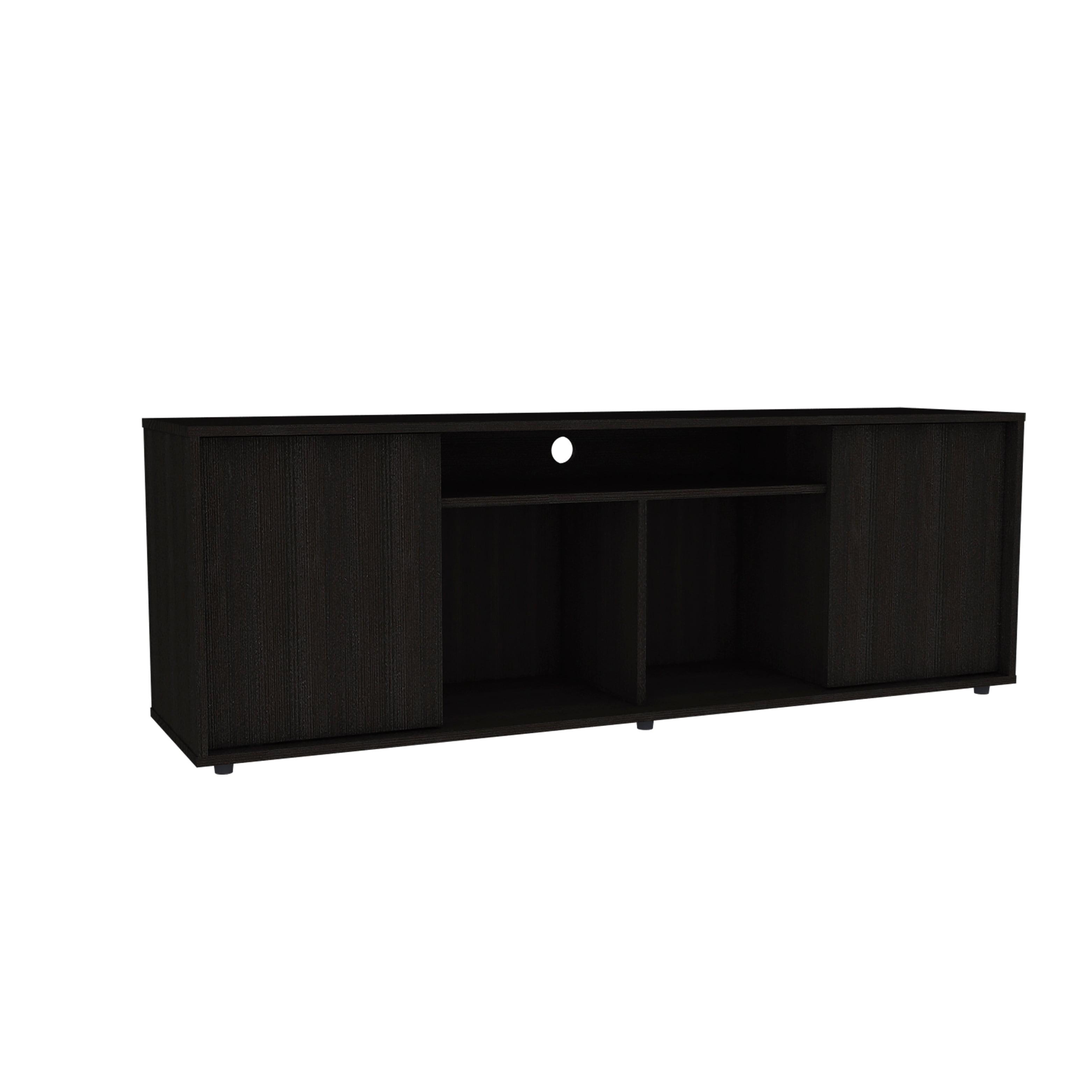 SaveDays 2 Piece Modern MDP Living Room Set Black