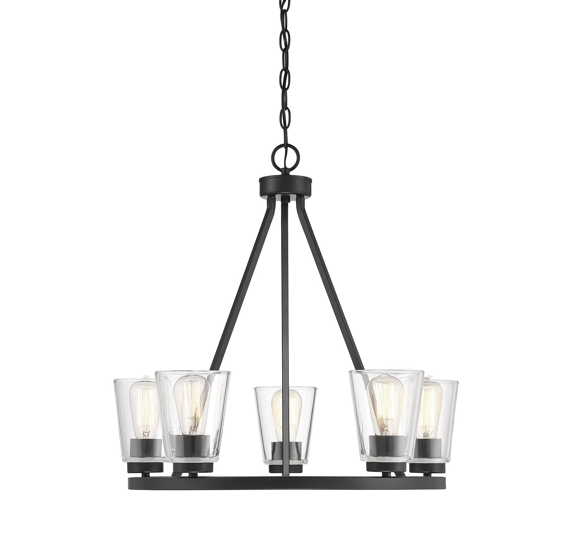 Savoy House Calhoun 5 - Light Chandelier in  Matte Black