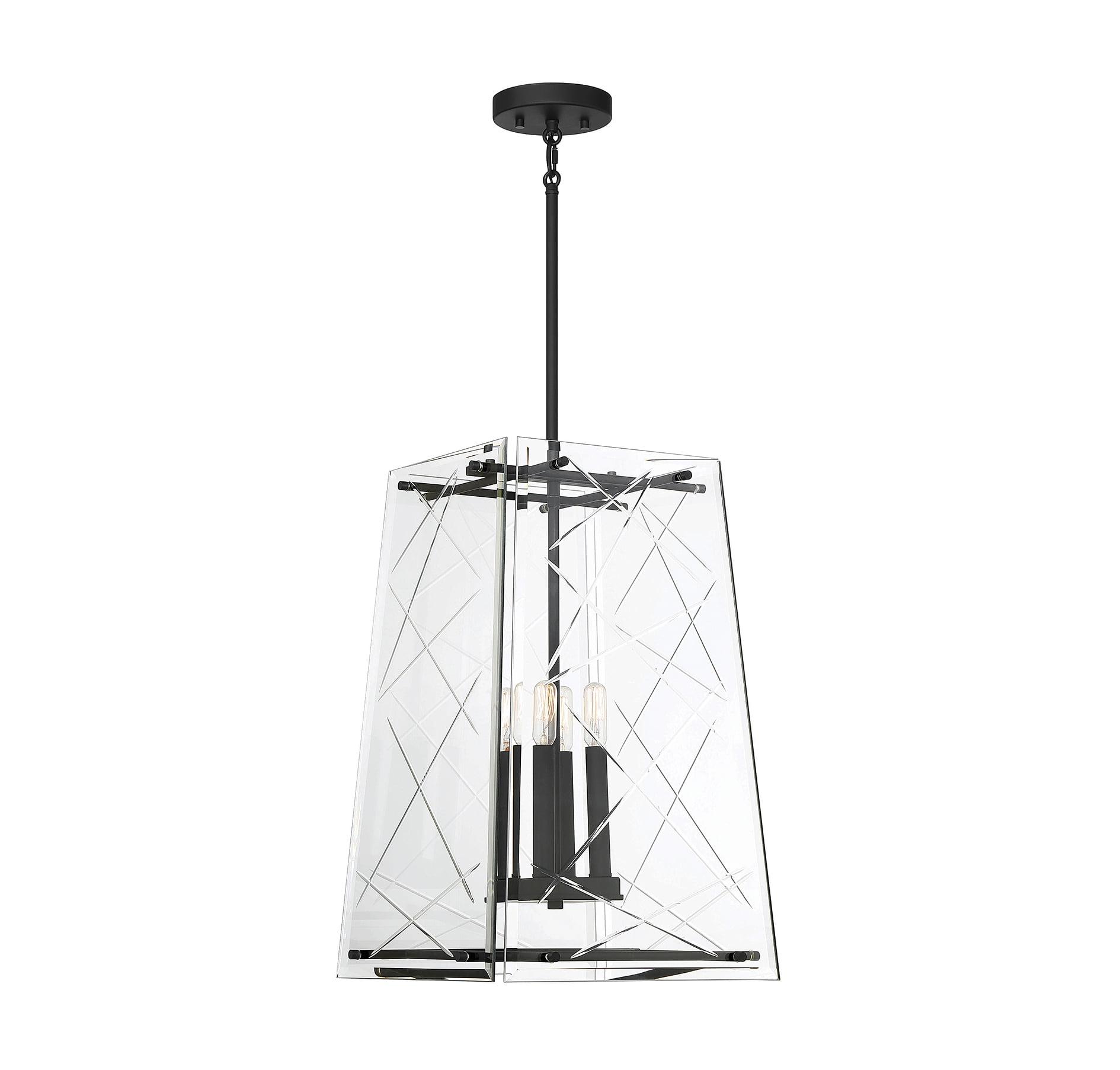 Kole 4-Light Pendant In Matte Black