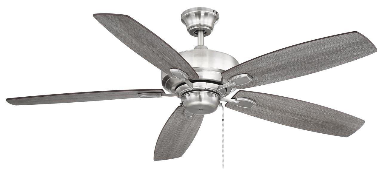 Wind Star 52" Ceiling Fan in Brushed Pewter