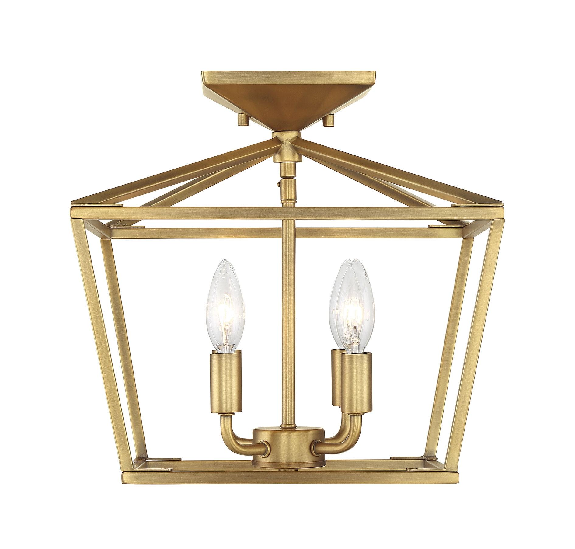 Savoy House Townsend 4 - Light Semi-Flush Mount in  Warm Brass