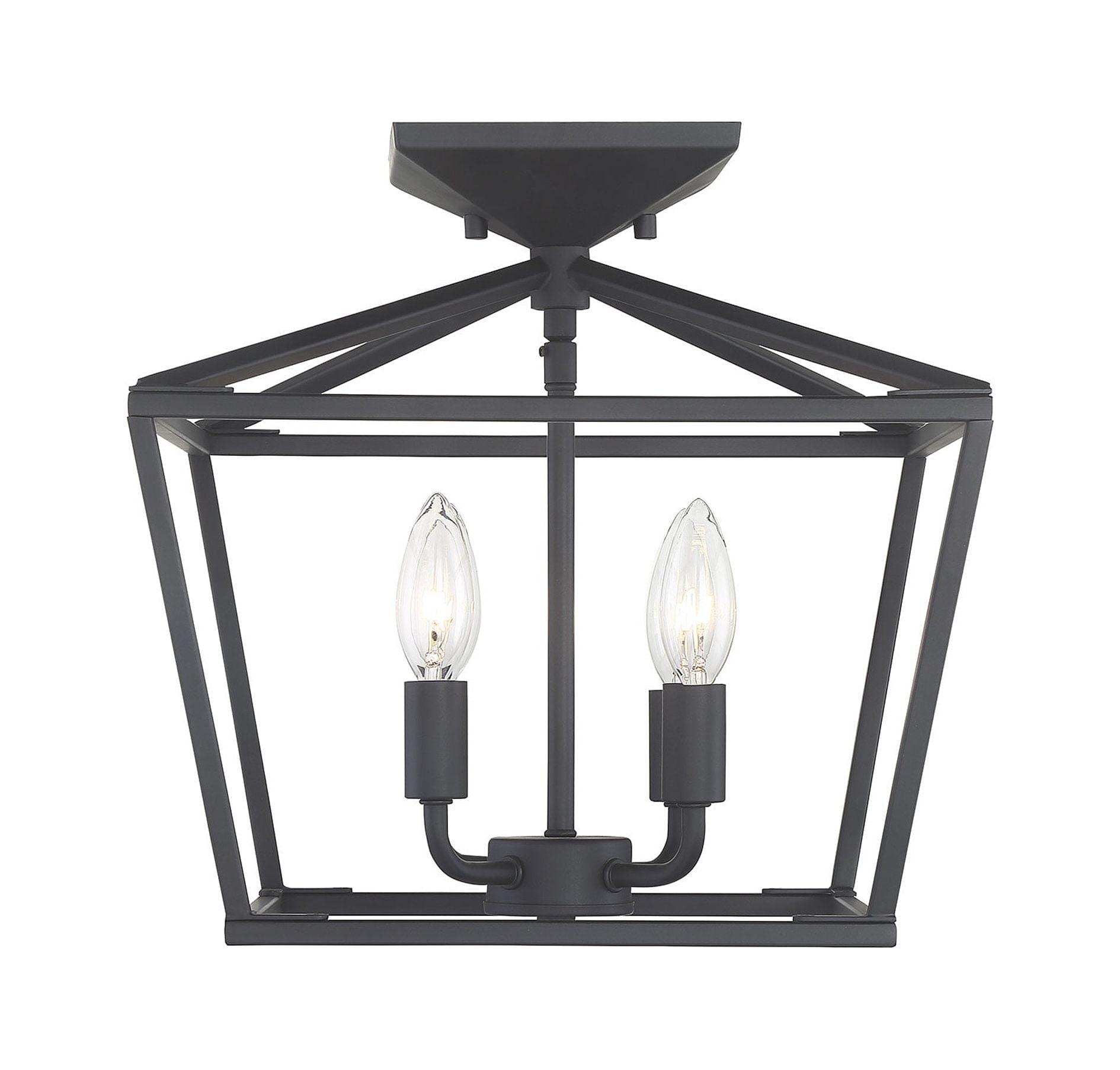 Savoy House Townsend 4 - Light Semi-Flush Mount in  Matte Black