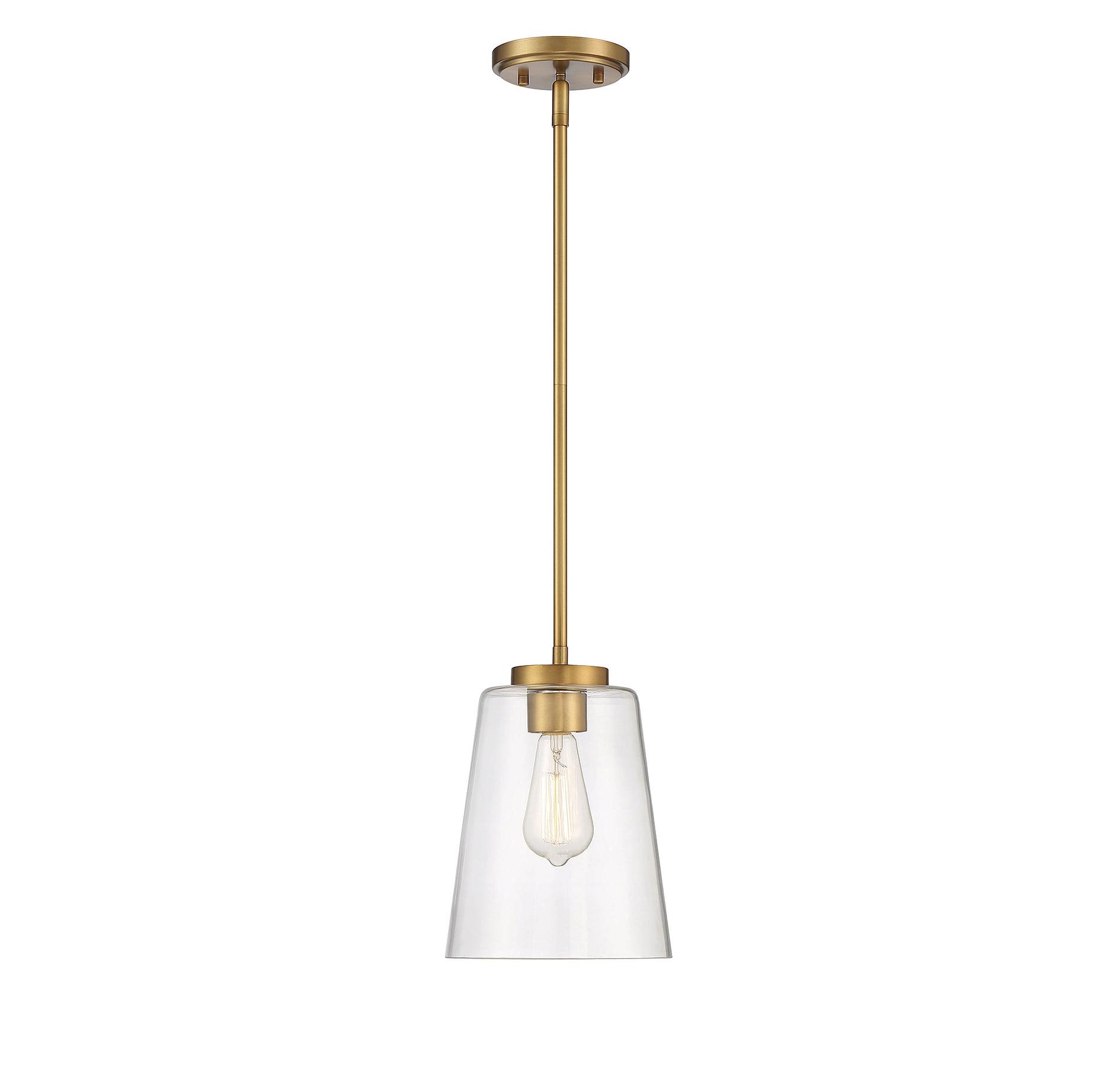 Savoy House Calhoun 1 - Light Pendant in  Warm Brass