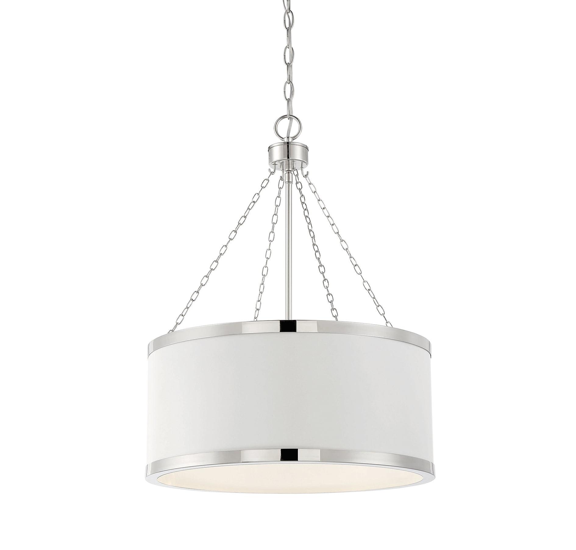 Savoy House Delphi 6 - Light Pendant in  White/Polished Nickel