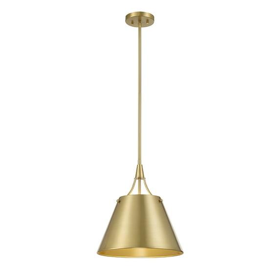 Savoy House Willis 1 - Light Pendant in  Warm Brass