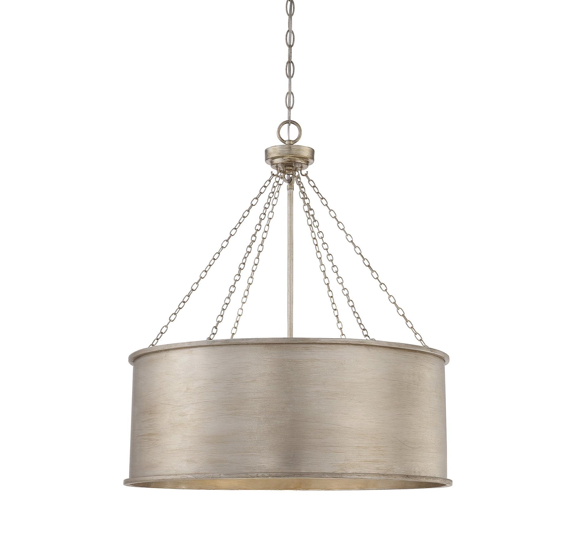 Soho 6 Light Metal Dimmable Drum Chandelier