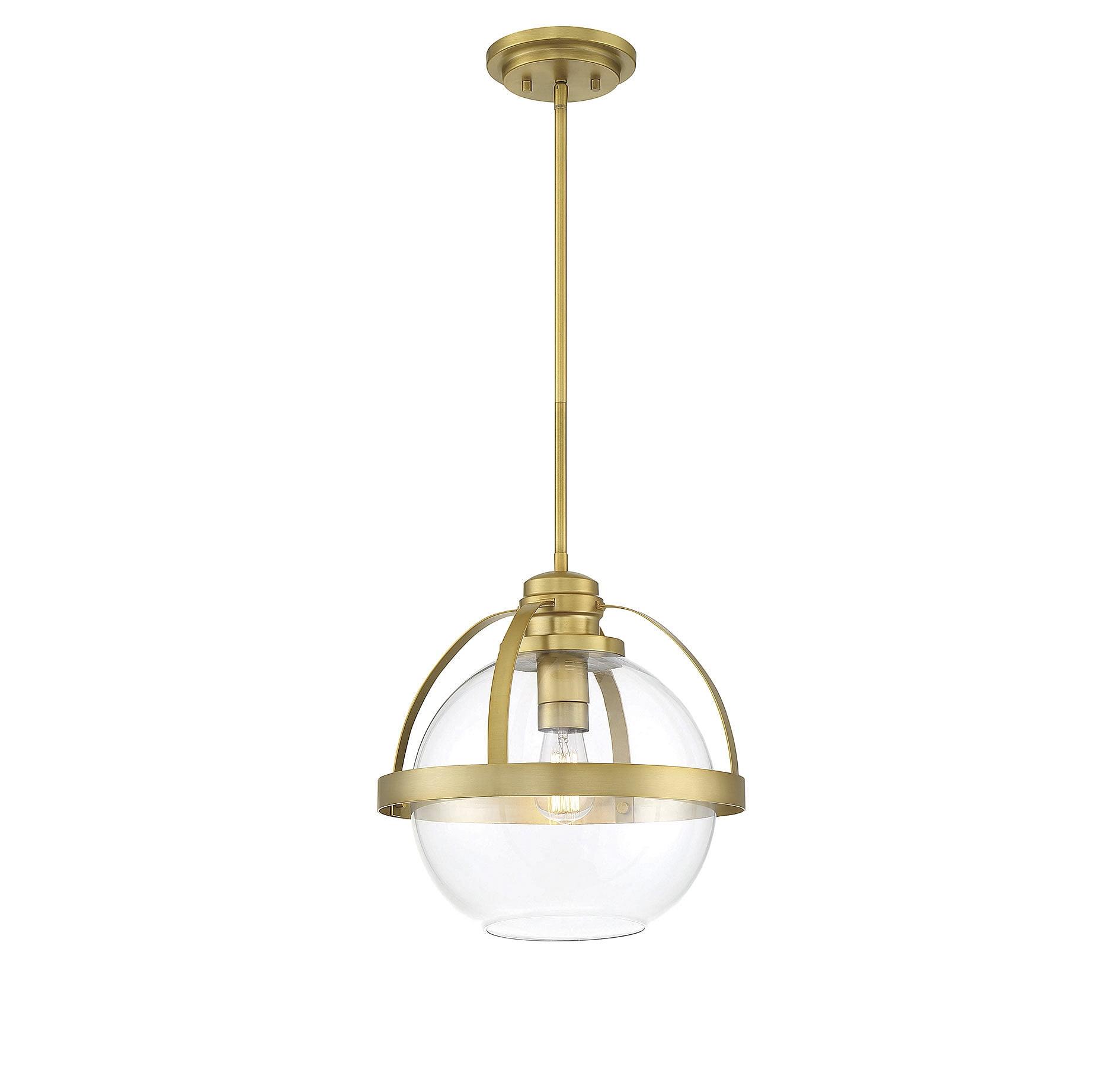 Savoy House Pendleton 1 - Light Pendant in  Warm Brass