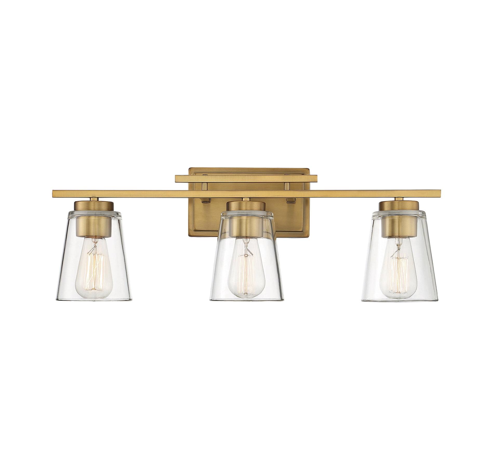 Savoy House Calhoun 3 - Light Vanity in  Warm Brass