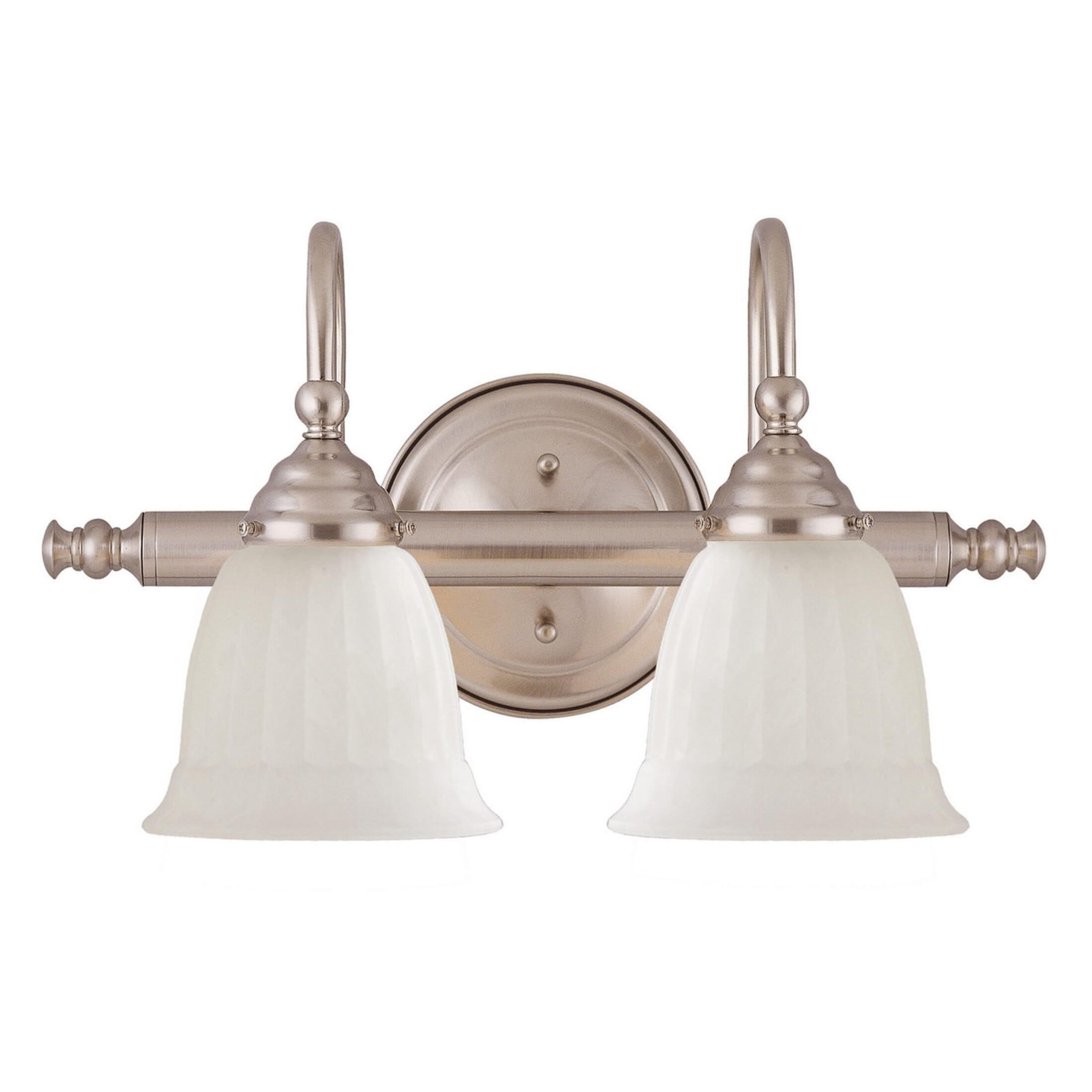 Savoy House Brunswick 2 - Light Vanity in  Satin Nickel