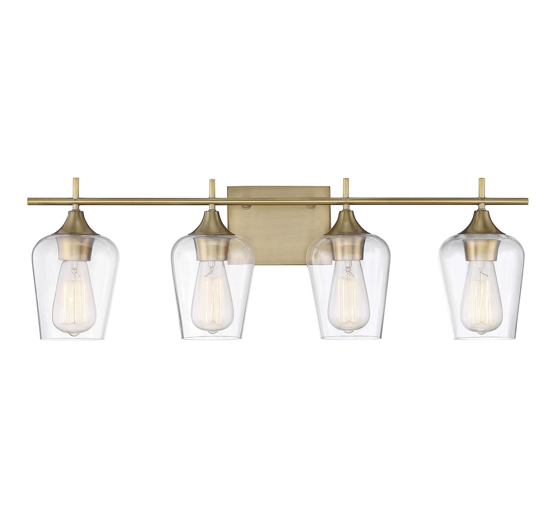 Savoy House Octave 4 - Light Vanity in  Warm Brass