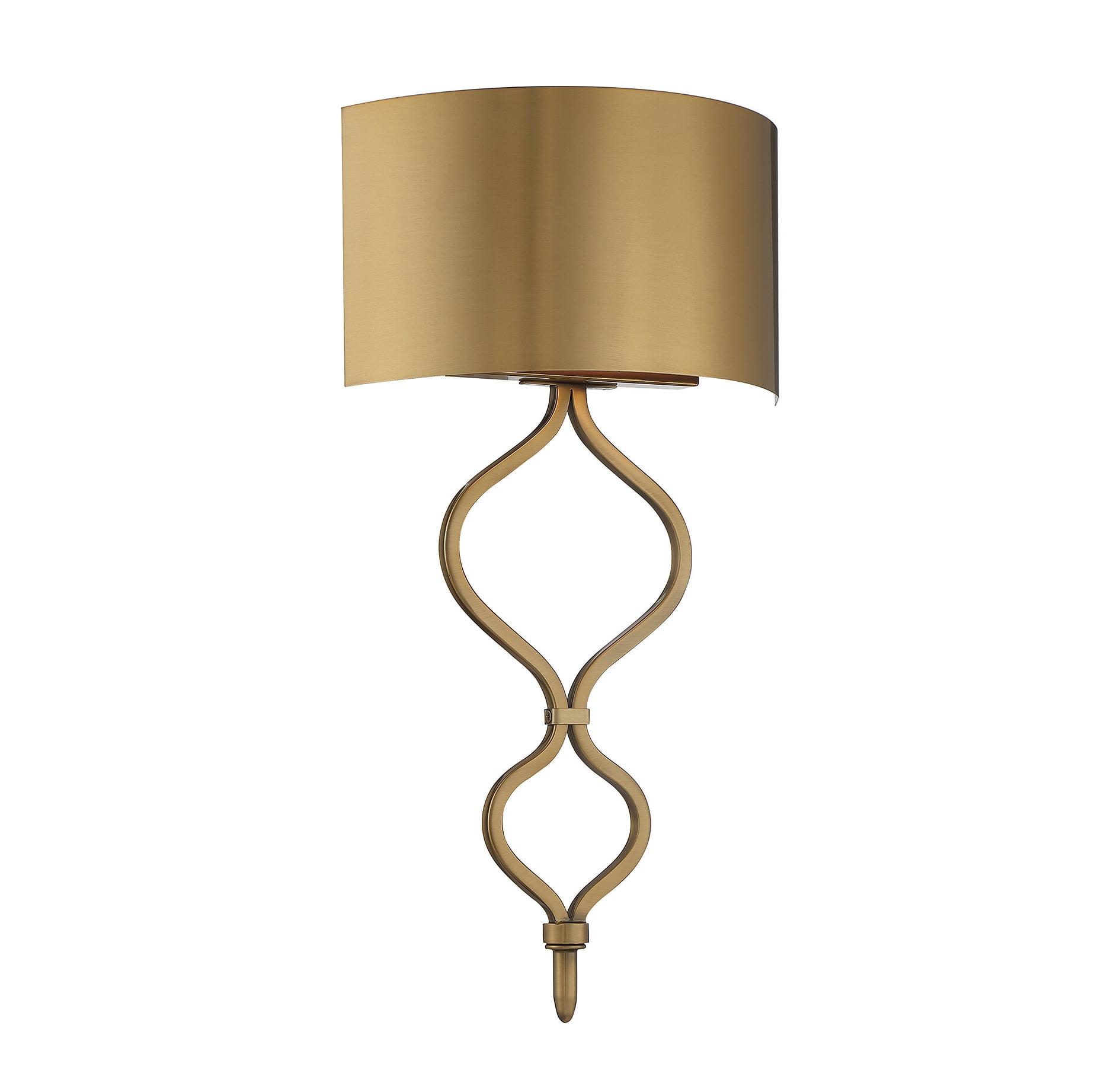 Como Warm Brass Dimmable LED Wall Sconce