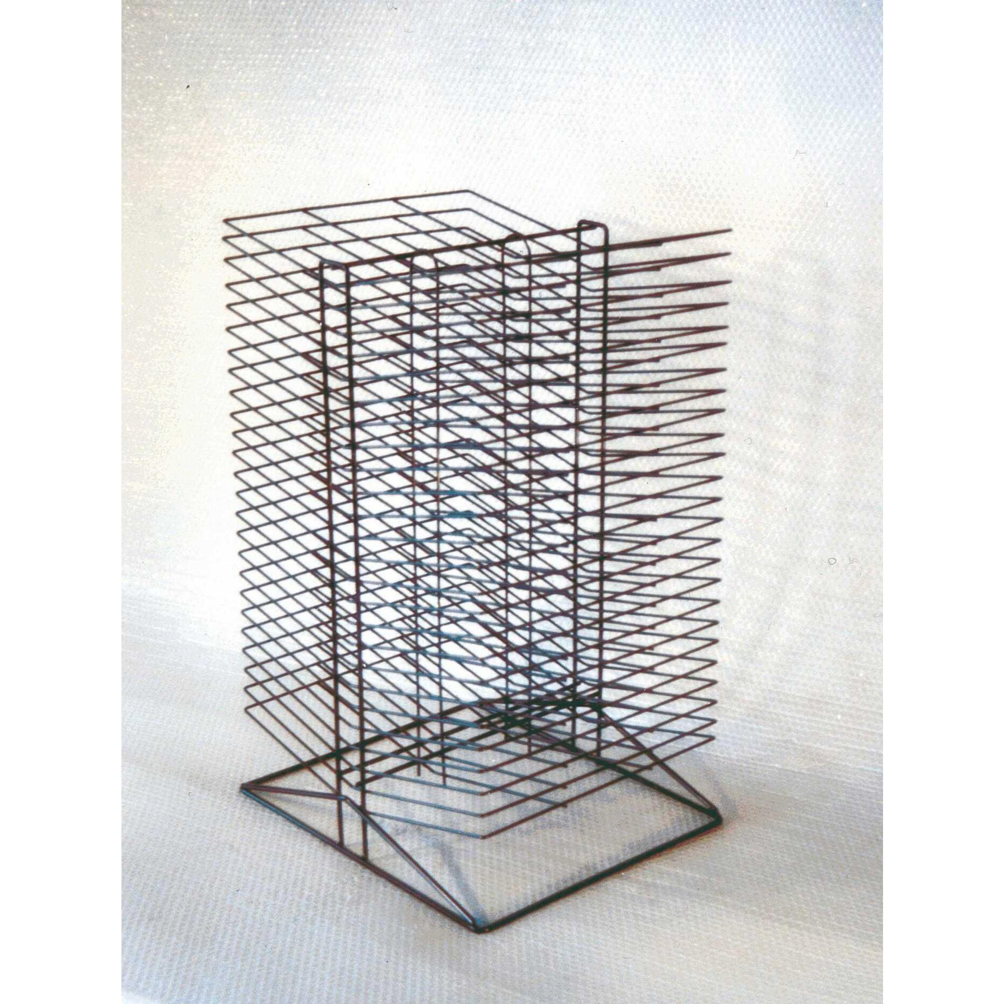 Sax All-Steel Double Sided Wire Drying Rack for Arts and Crafts and Storage, Black, 50 Shelves, 17-1/2 x 20 x 30-3/4 Inches