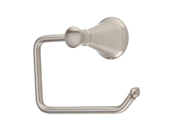 Saxton Brushed Nickel Single Post Toilet Paper Holder