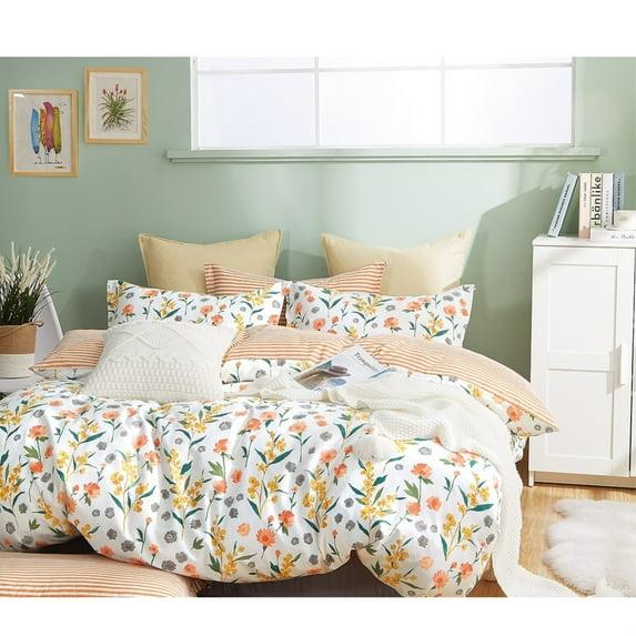 Say Yes Bedding Estella Cotton Box Stitch Floral Comforter Set