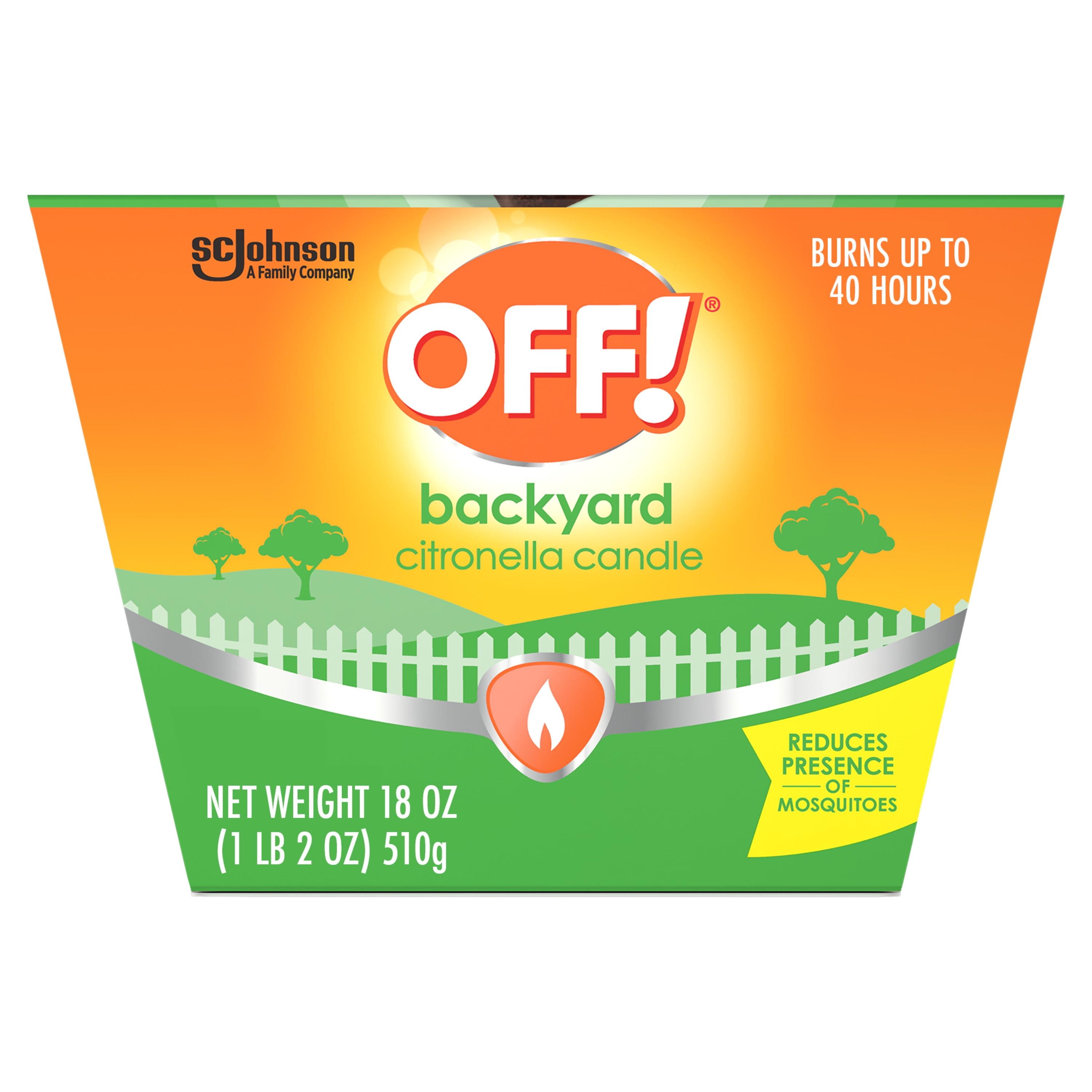 OFF! 18oz Citronella Candle Outdoor Bug Deterrent Mosquito Candle - 18oz