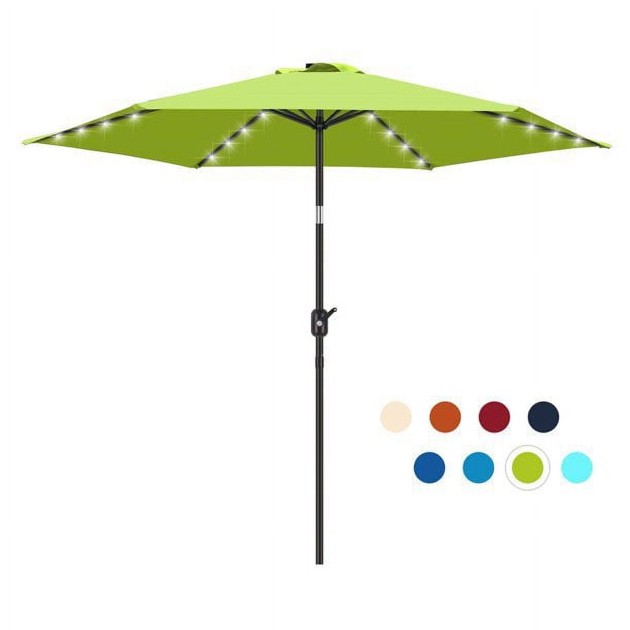 KUTIME Fruiteam 90'' Lighted Tilt Market Umbrella