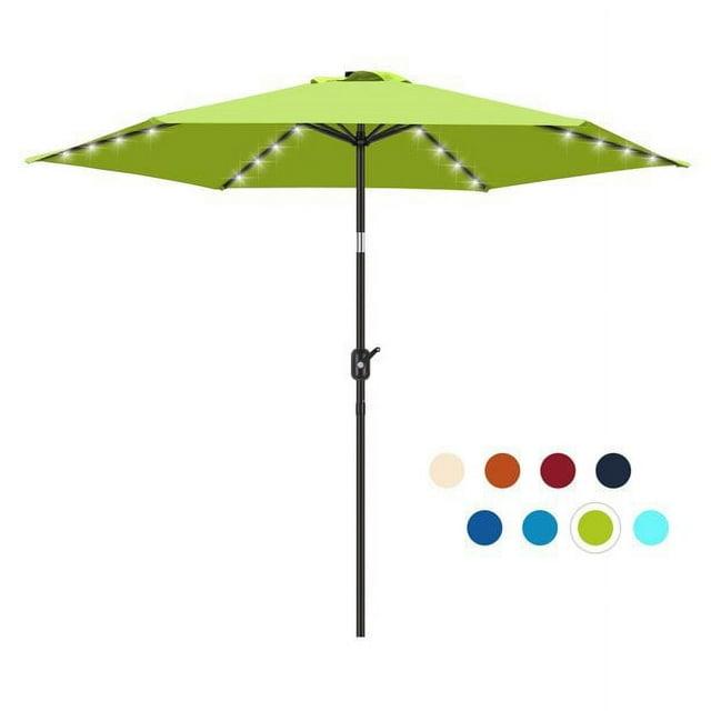 KUTIME Fruiteam 90'' Lighted Tilt Market Umbrella