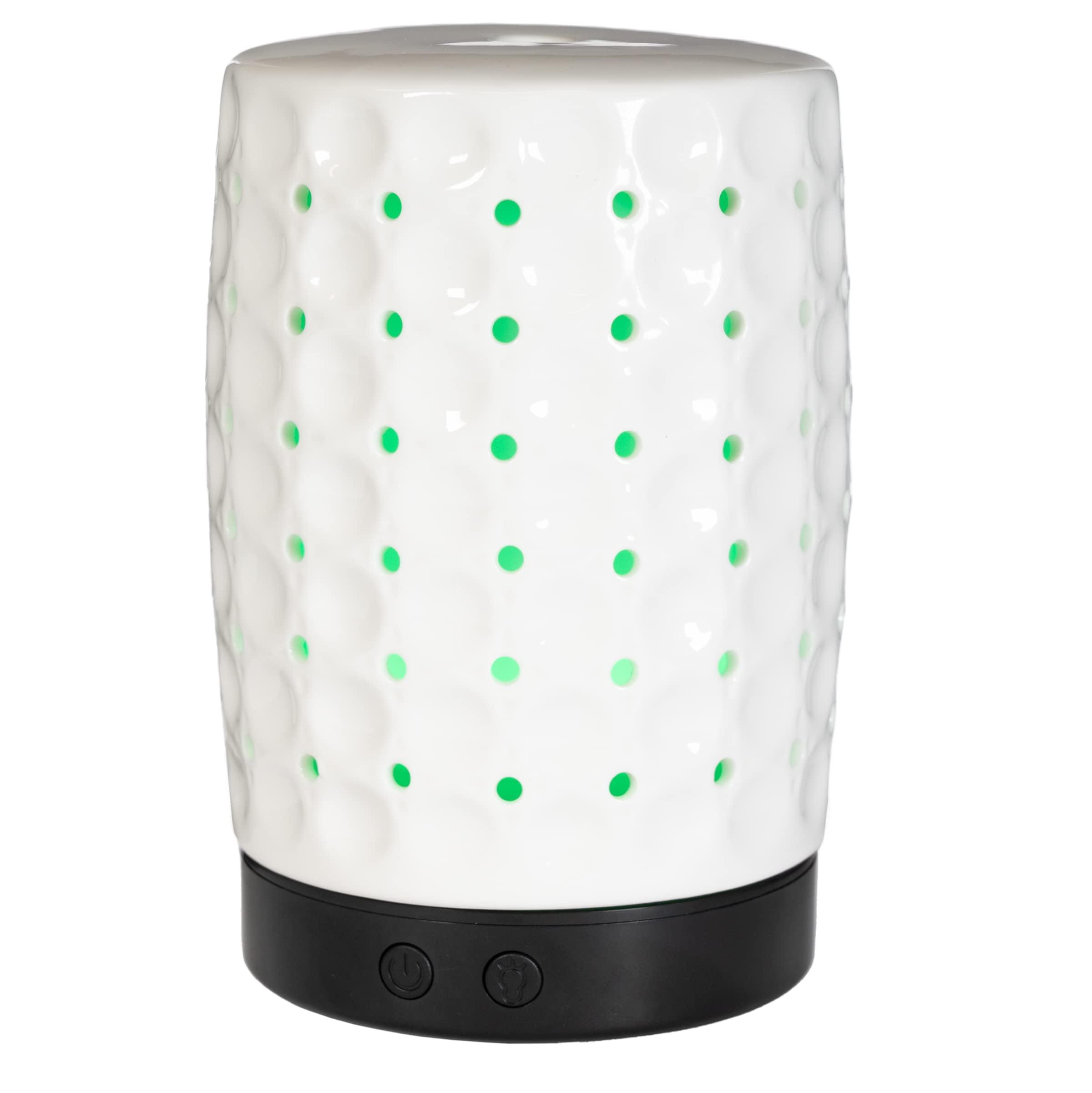 White Ceramic LED Electric Essential Oil Diffuser