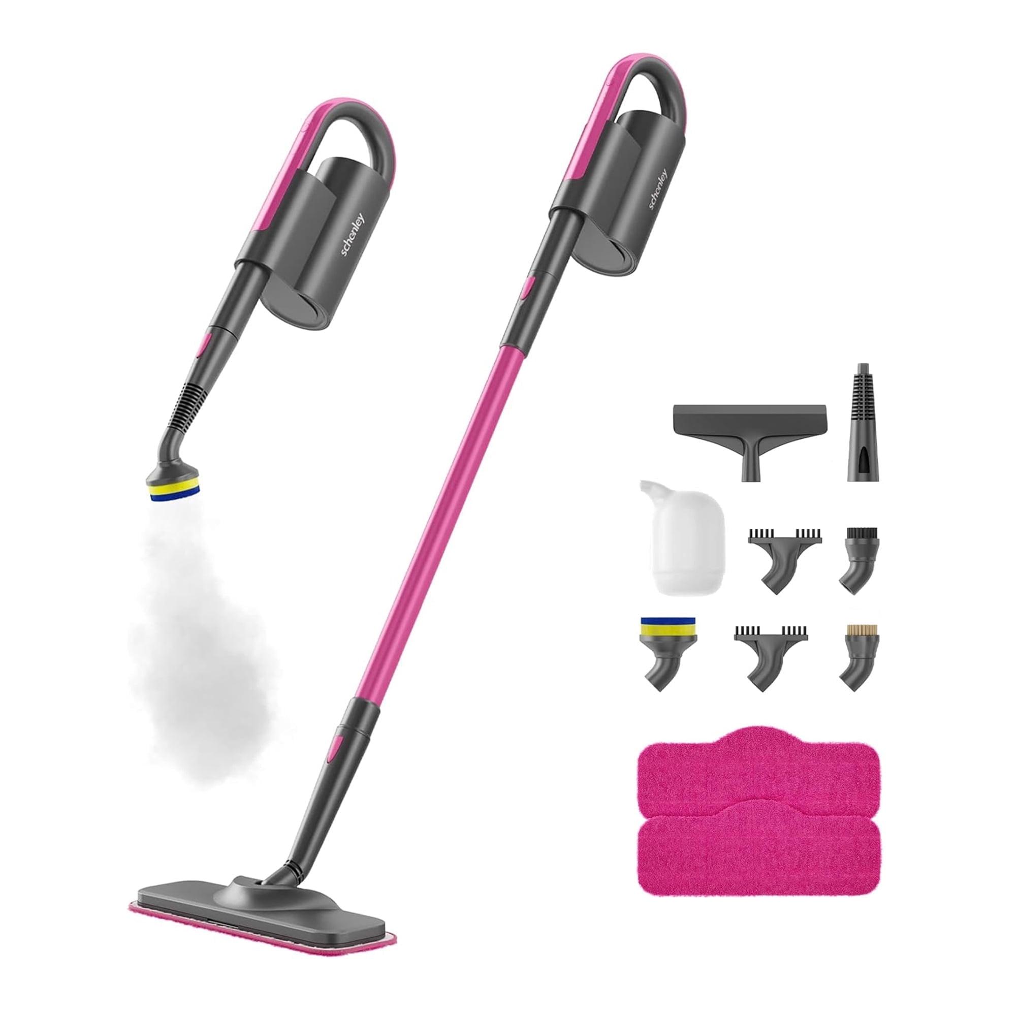 schenley SLFCSM064 Steam Mop and Detachable Handheld Steamer with 7-in-1 Accessories and Washable Microfiber Pads