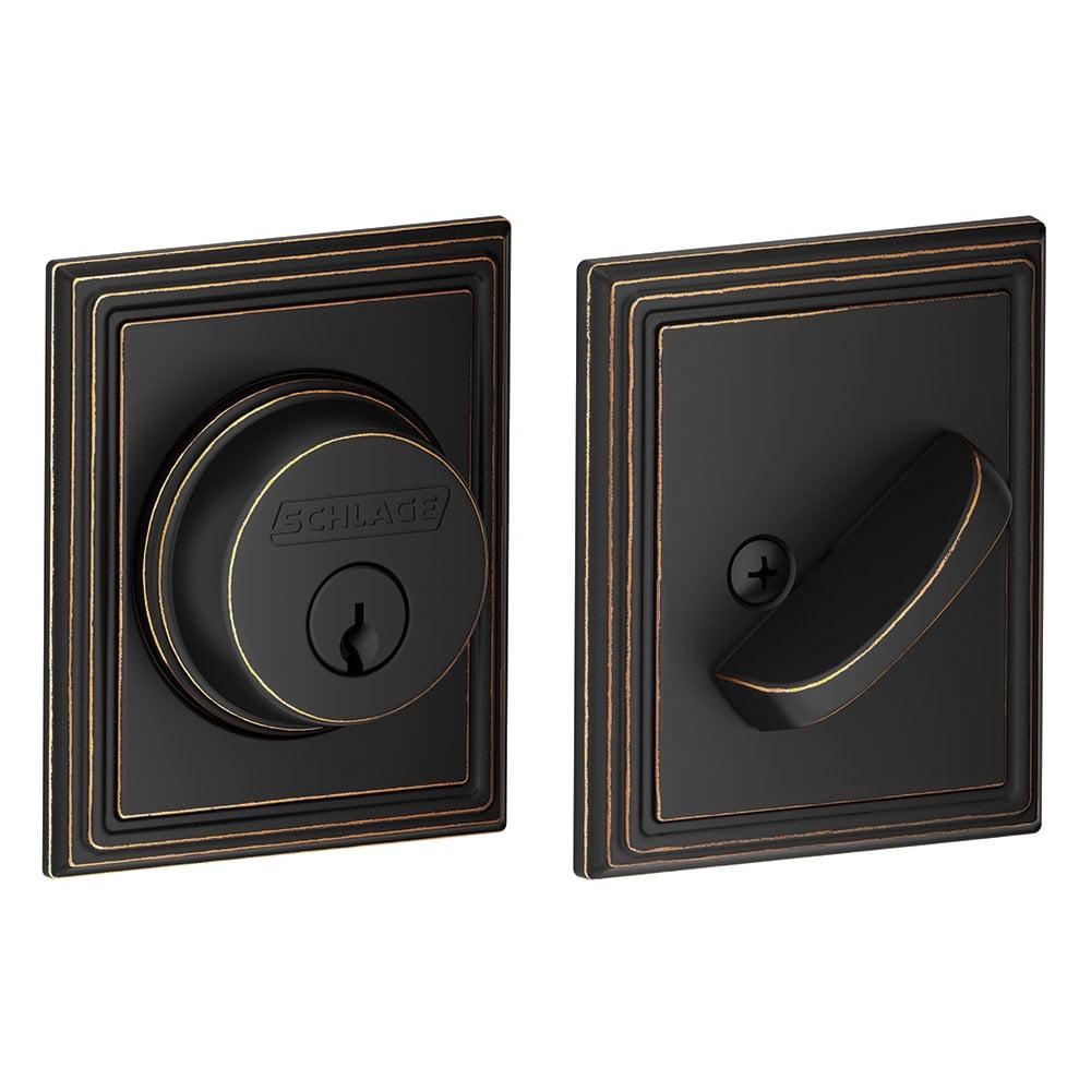 Schlage B60n-Add Single Cylinder Grade 1 Deadbolt - Bronze