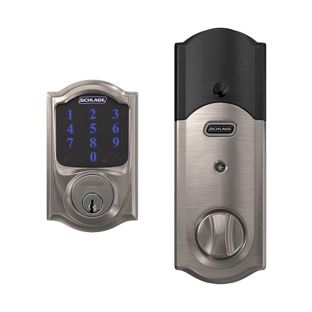 Schlage Be469nx-Cam Connect Camelot Touchscreen Electronic Deadbolt - Nickel