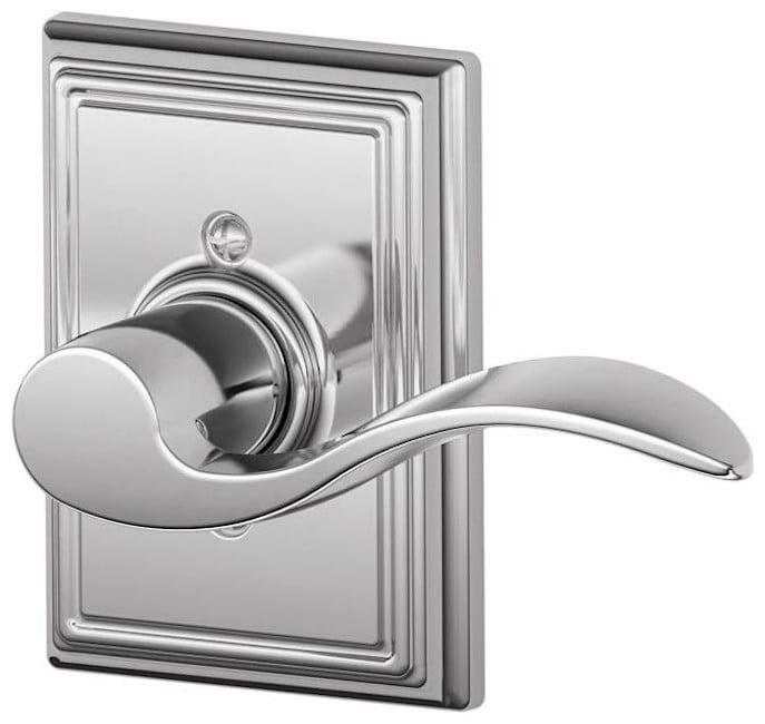 Accent Lever with Addison Trim Non-Turning Lock