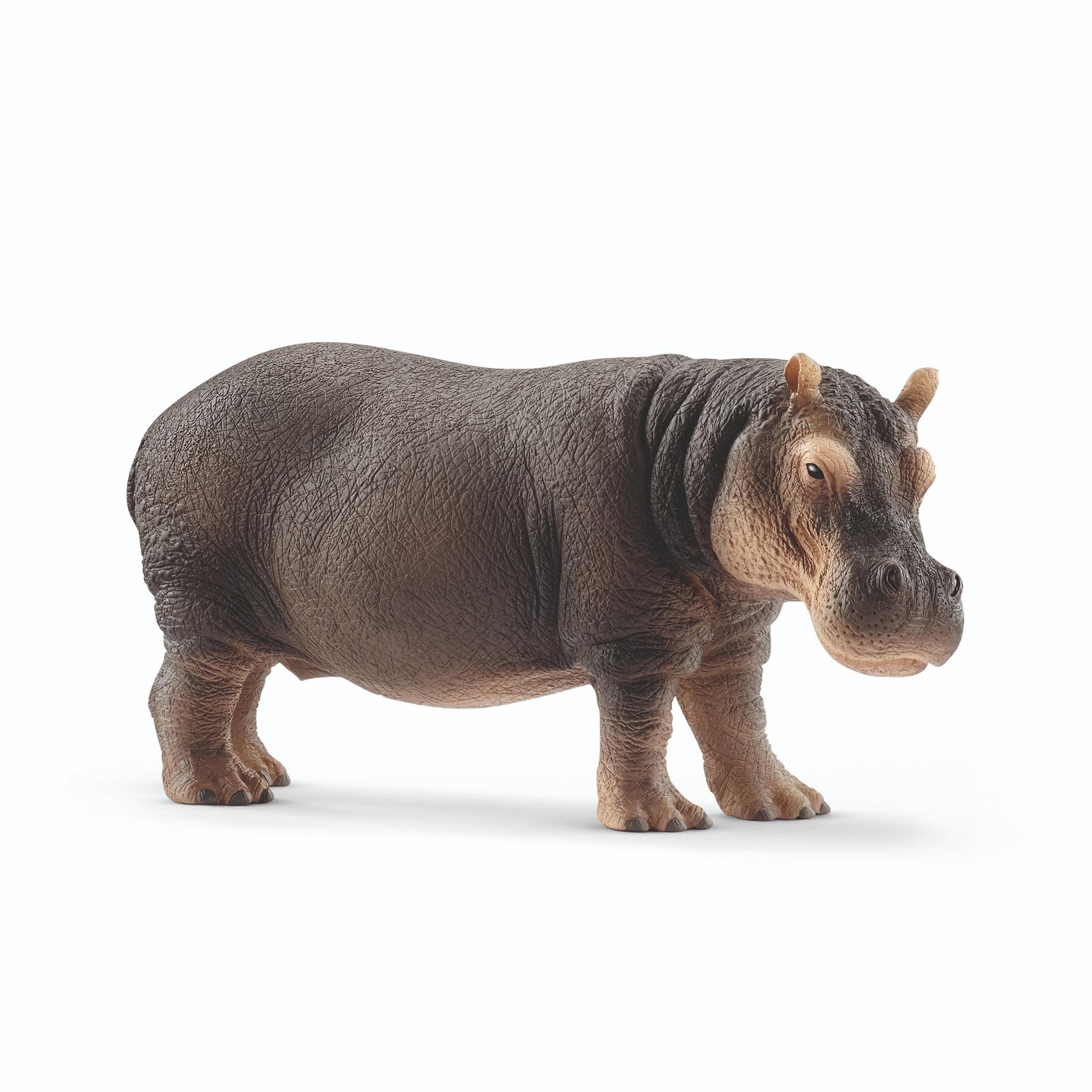 Schleich - Wild Life: Hippopotamus Animal Toy Figurine Educational Playset, 1 pc