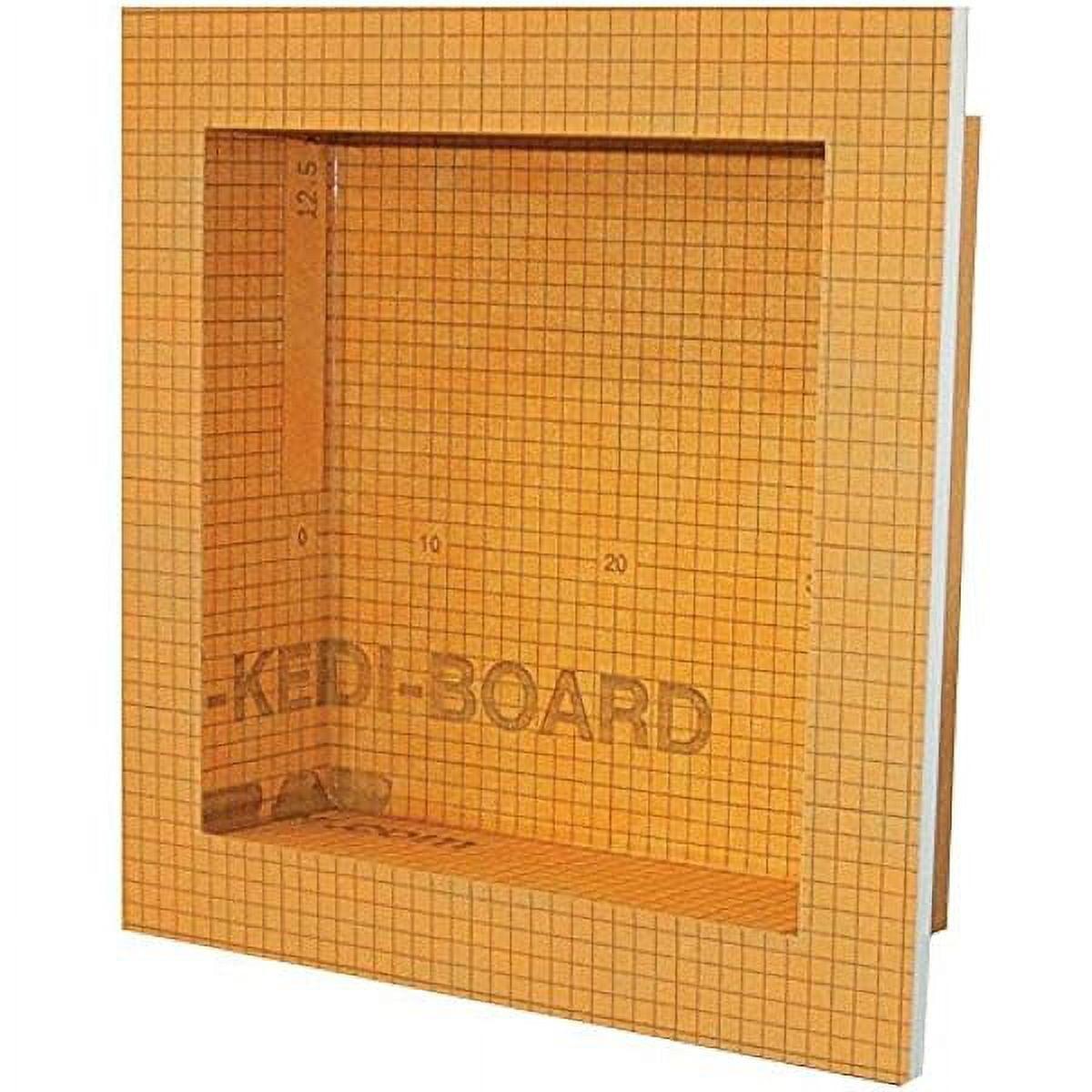 Xie Kun Kerdi Board Prefabricated Shower Niche with Pre-Sealed Inside Corners for Bathroom Renovation - 12-Inch Width, 12-Inch Height - KB12SN305305A