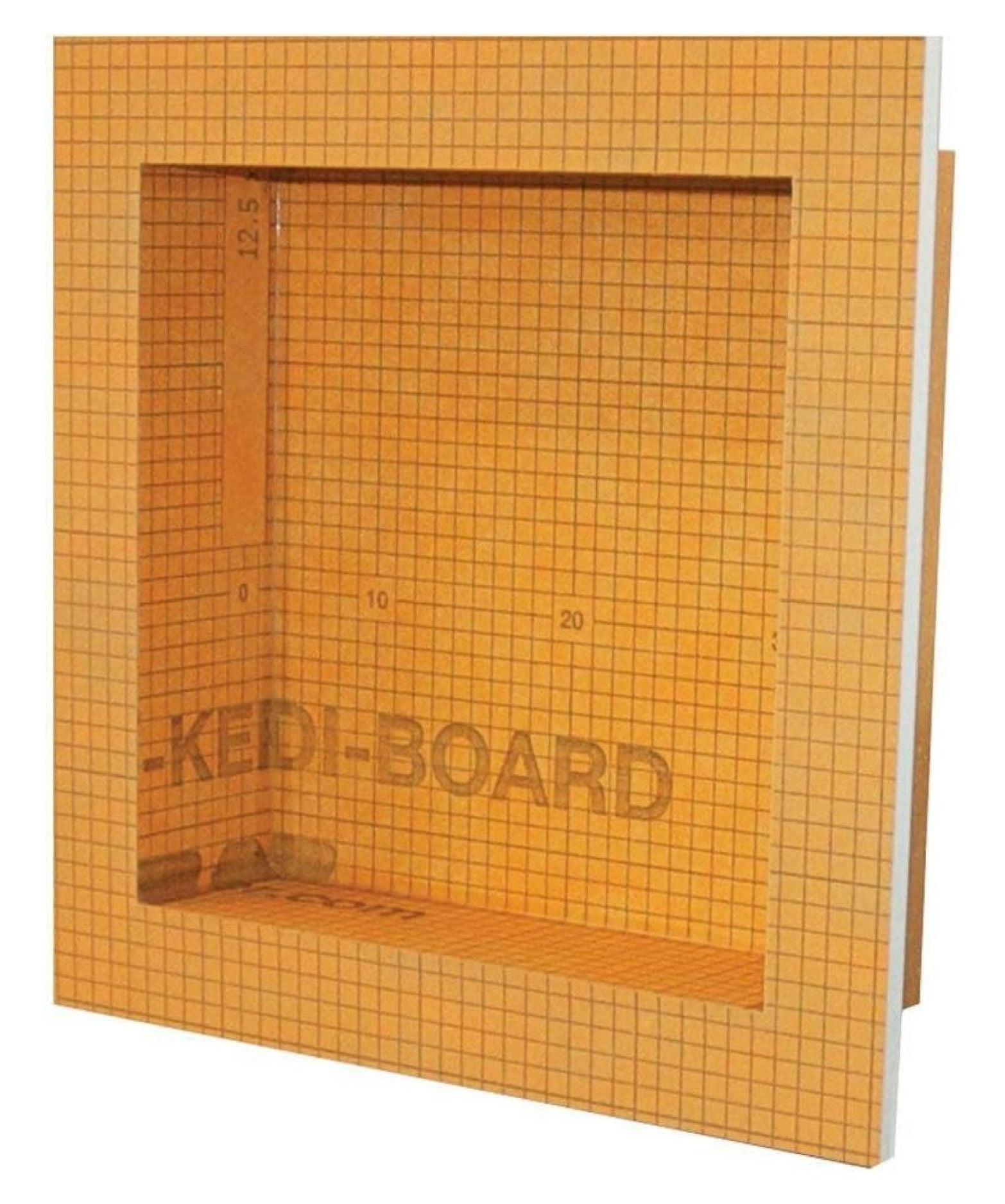 Xie Kun Kerdi Board Prefabricated Shower Niche with Pre-Sealed Inside Corners for Bathroom Renovation - 12-Inch Width, 12-Inch Height - KB12SN305305A