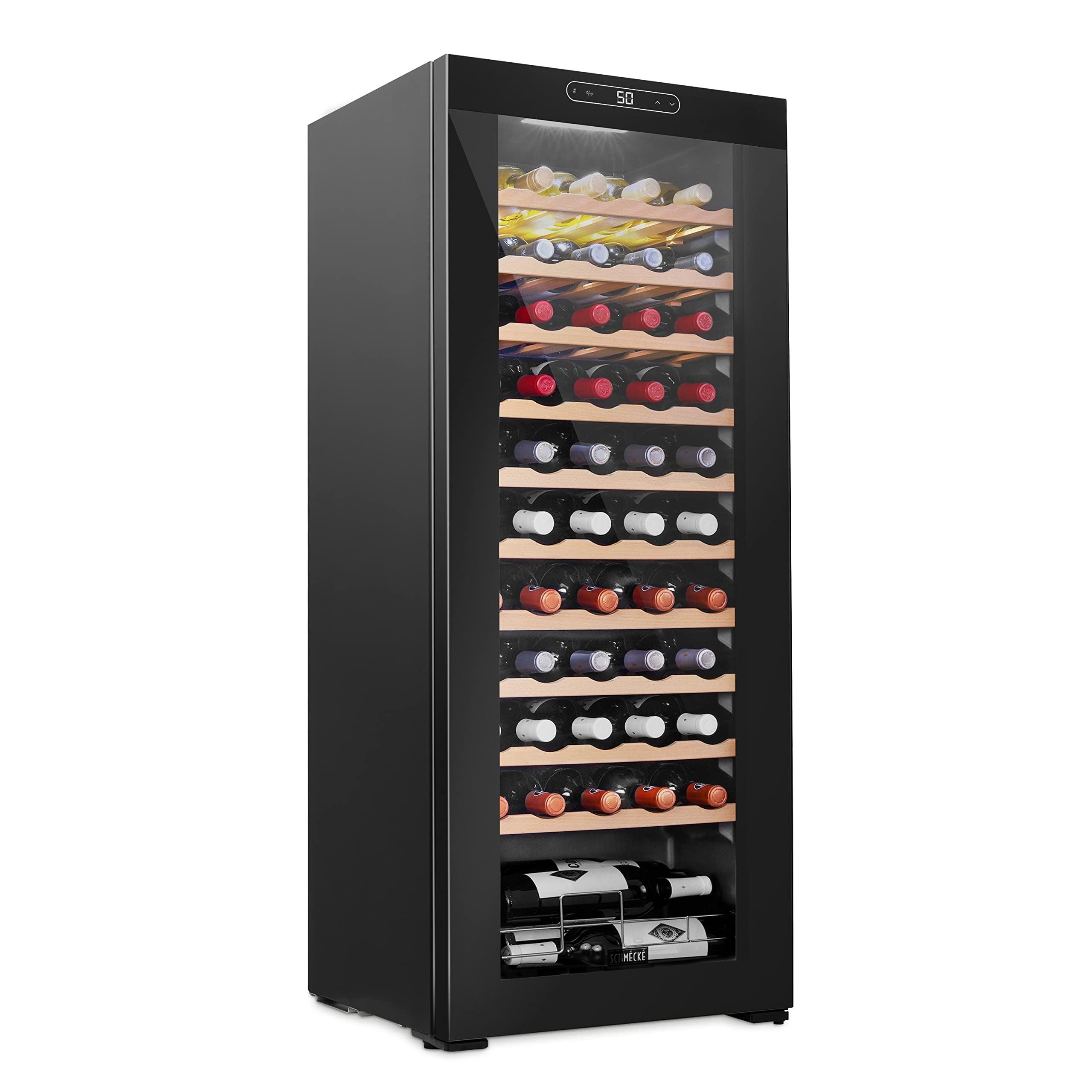 Schmécké Single Zone 20.1'' Freestanding 55 Bottle Wine Refrigerator