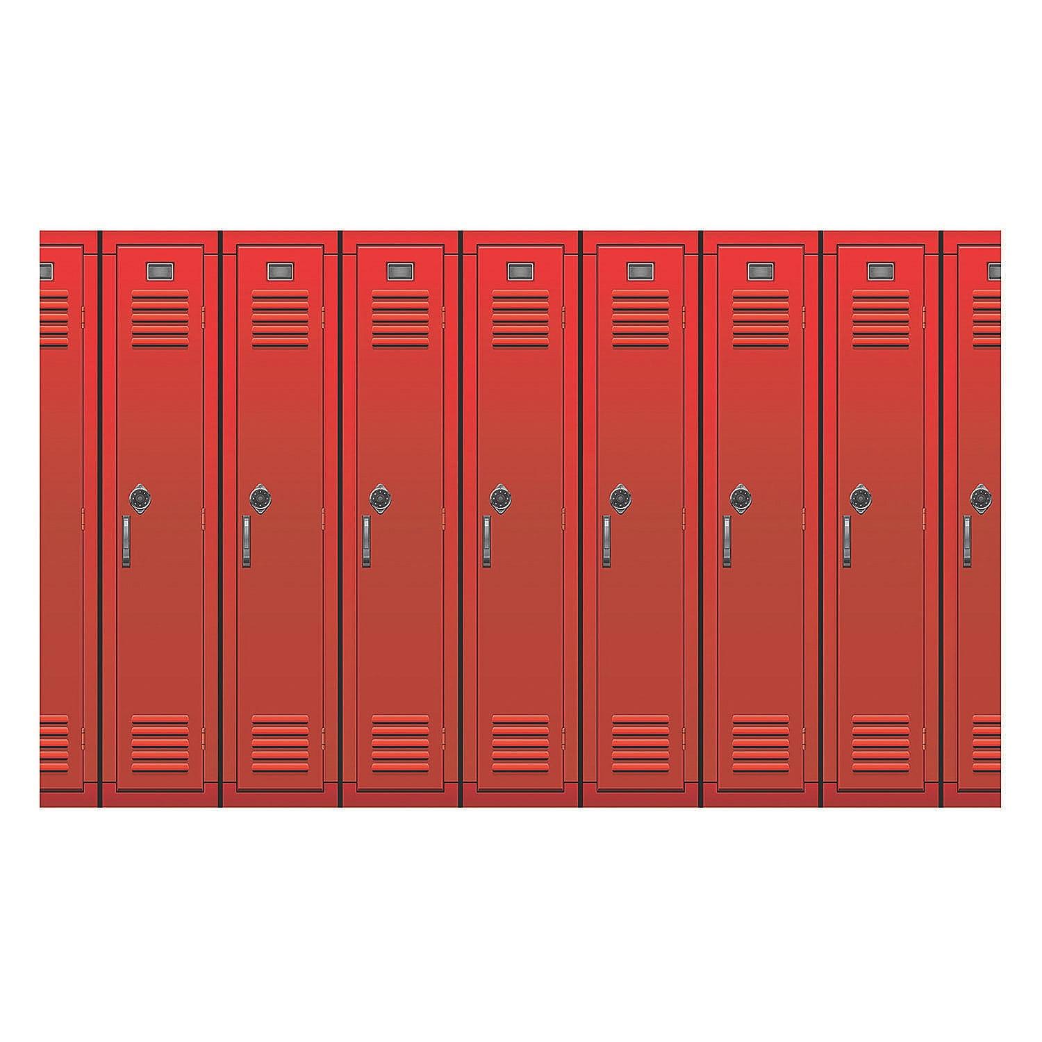 Beistle Lockers Backdrop, 4' x 30', (1/Pkg) Multicolored