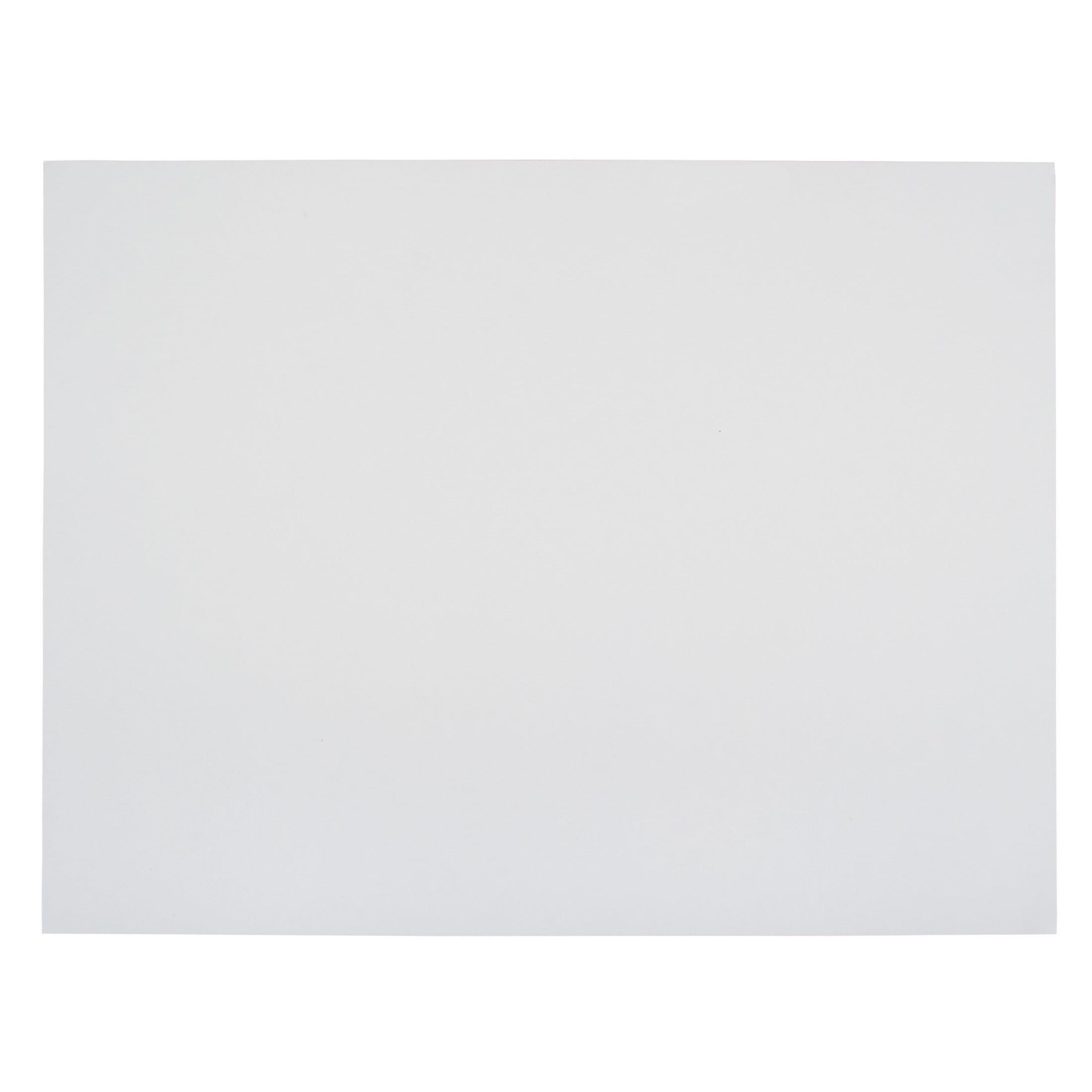 School Smart Railroad Board, 22 x 28 Inches, 4-Ply, White, Pack of 25