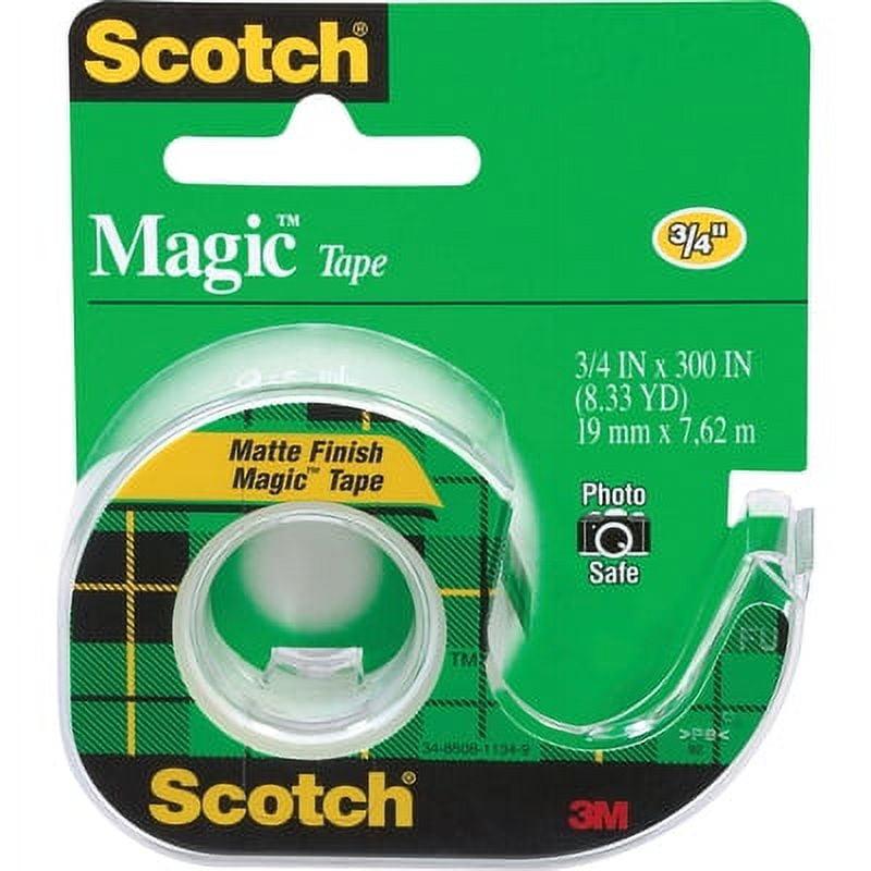 Scotch Magic Tape, 3/4 in. x 300 in., 4 Dispensers/Pack